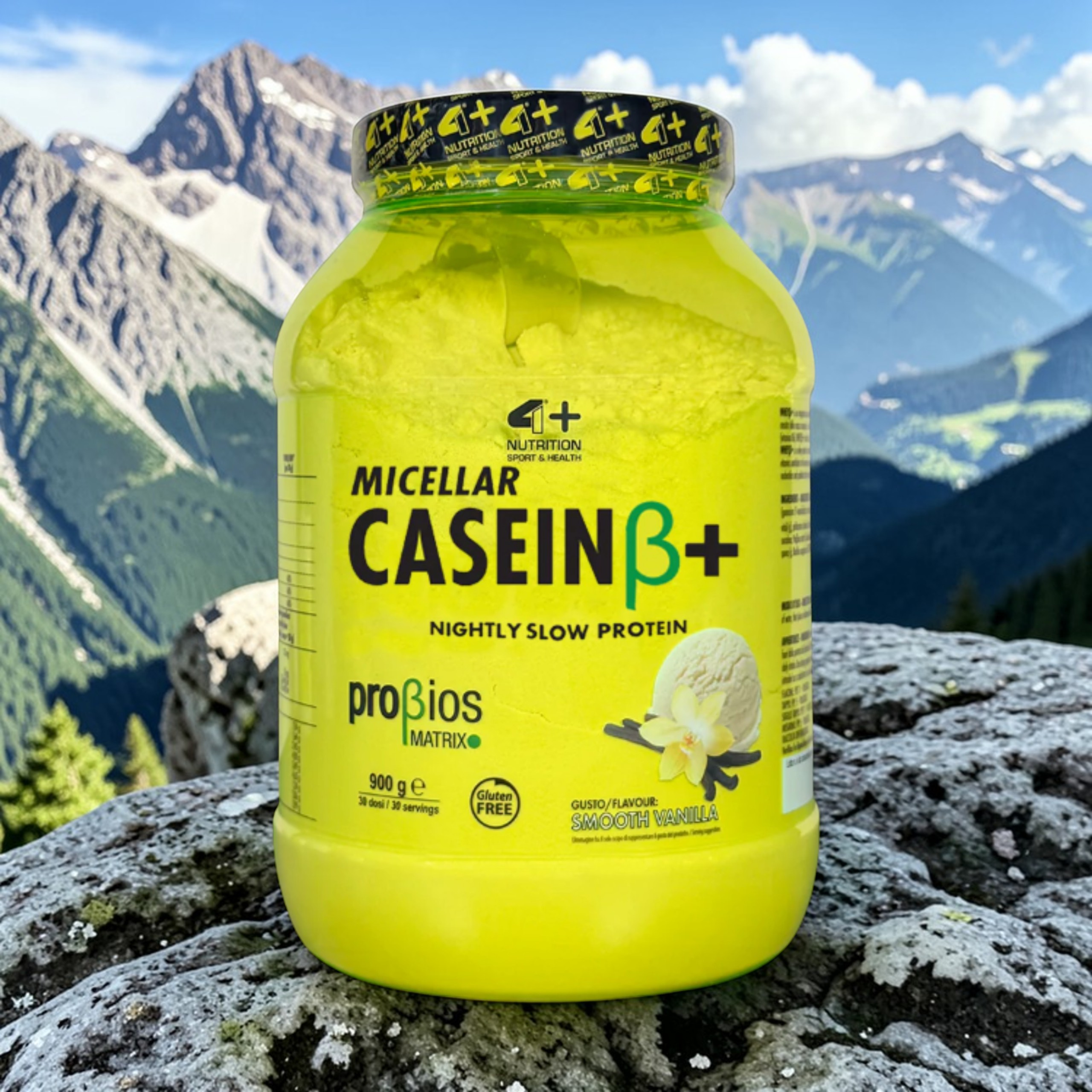 4+ NUTRITION - Micellar Casein+ - 900g - Smooth Vanilla