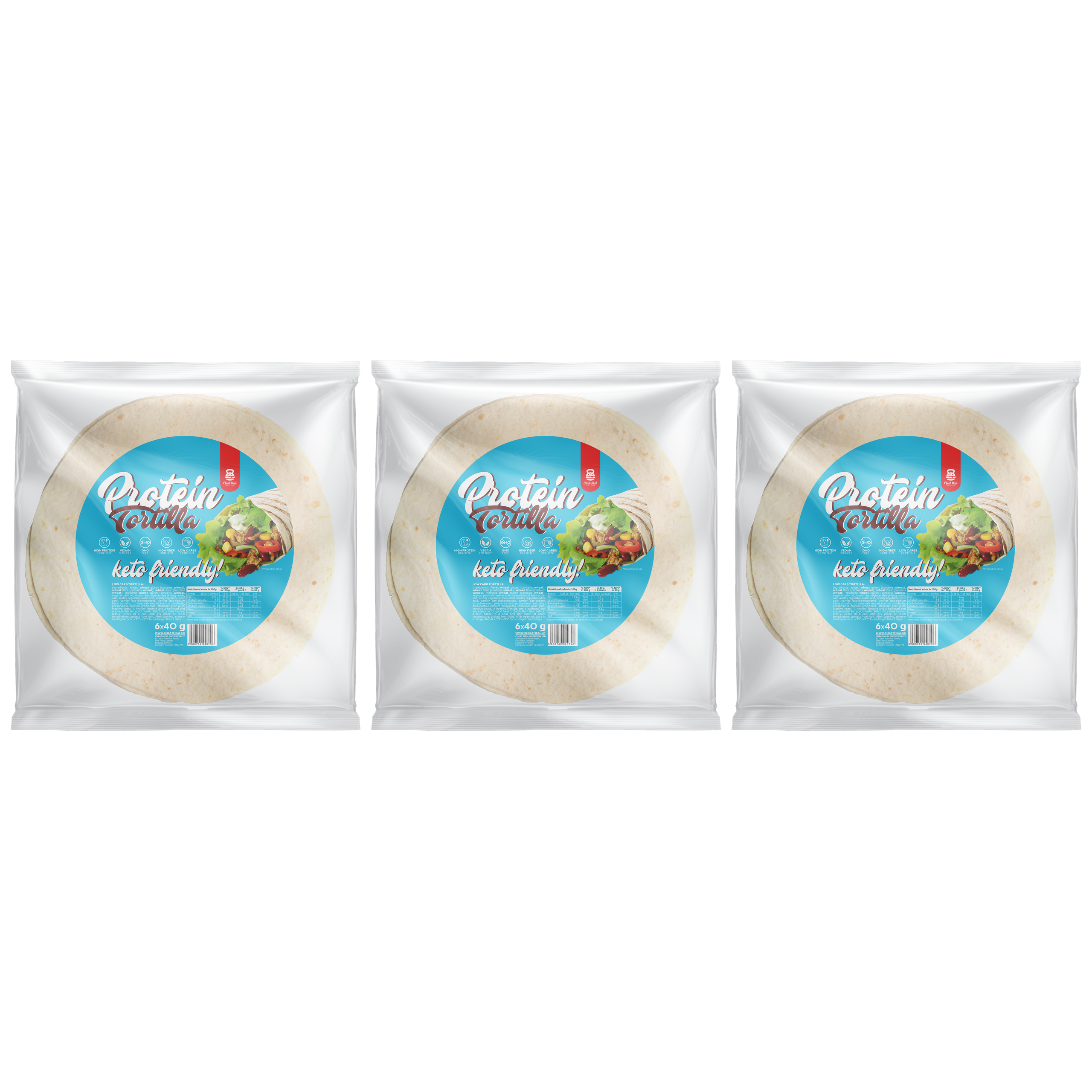 Cheat Meal Nutrition Protein Tortilla (6x3x 40g) - 240g