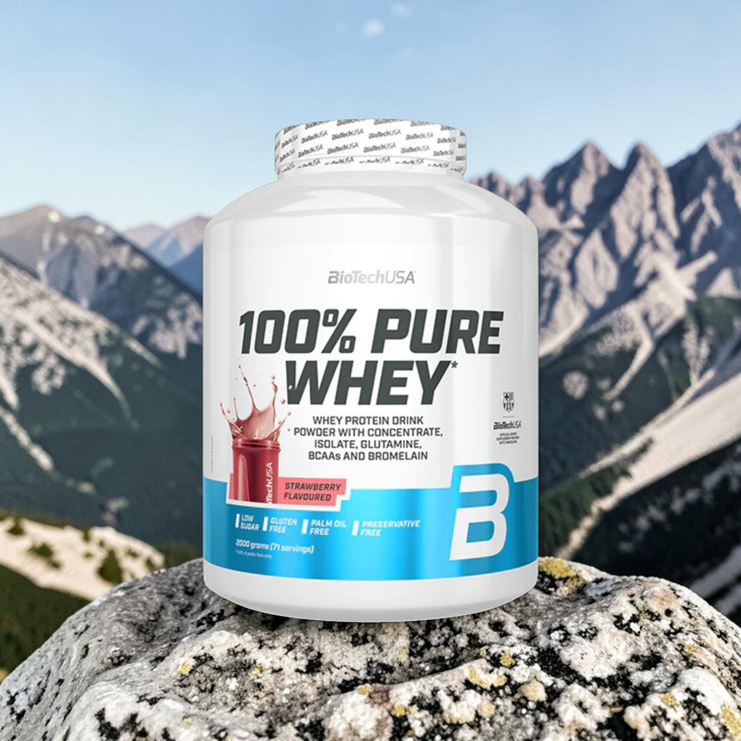 BIOTECH - 100% Pure Whey - 2x 2000g - Strawberry