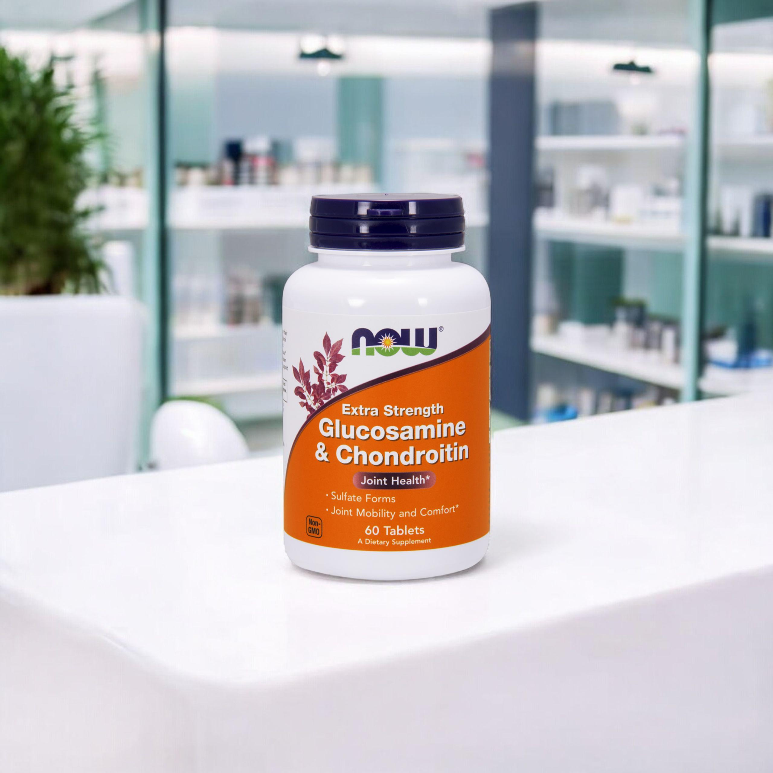 NOW Glucosamine & Chondroitin Sulfate Extra Strong - 3x 60tabs