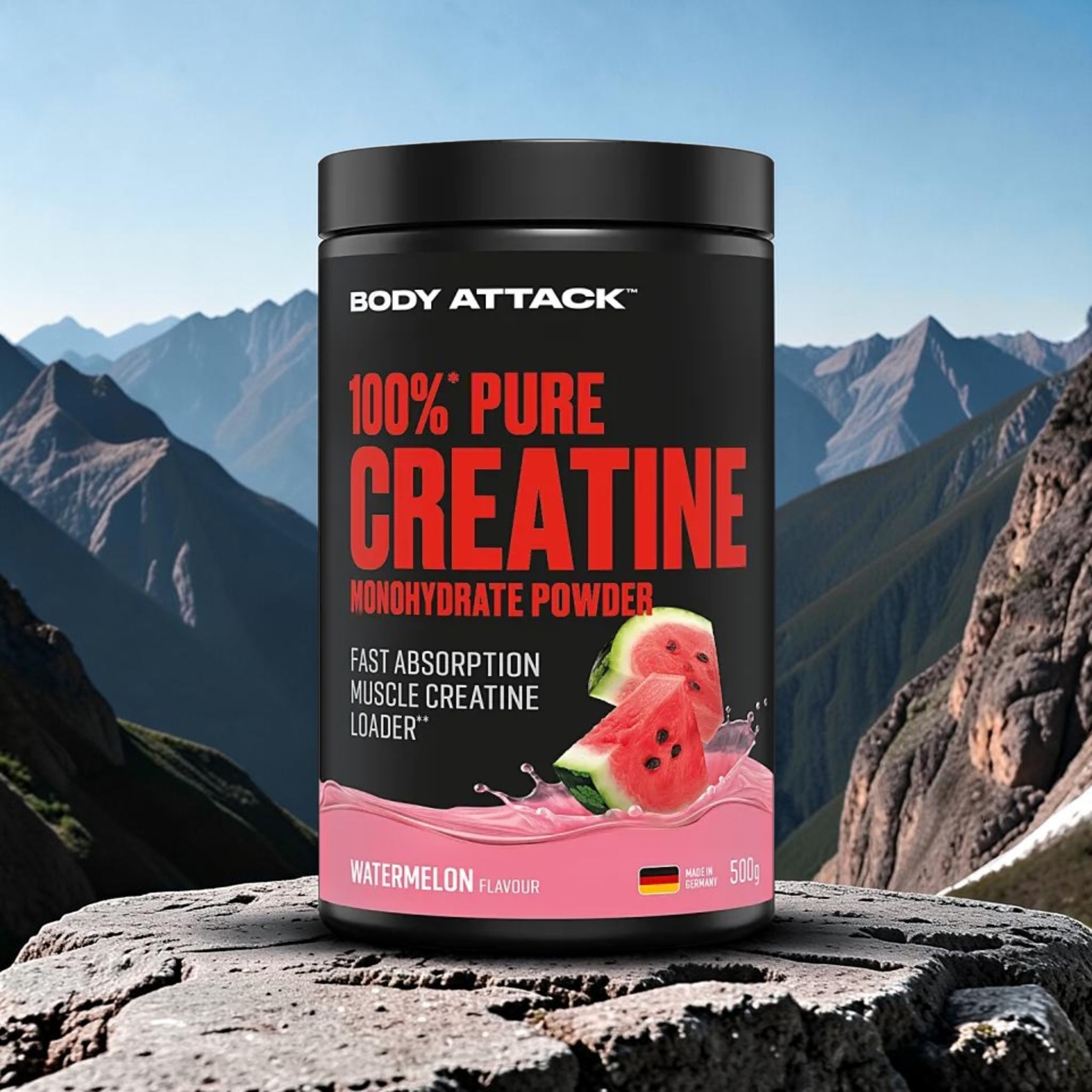 BODY ATTACK - 100% Pure Creatine - 2x 500g
