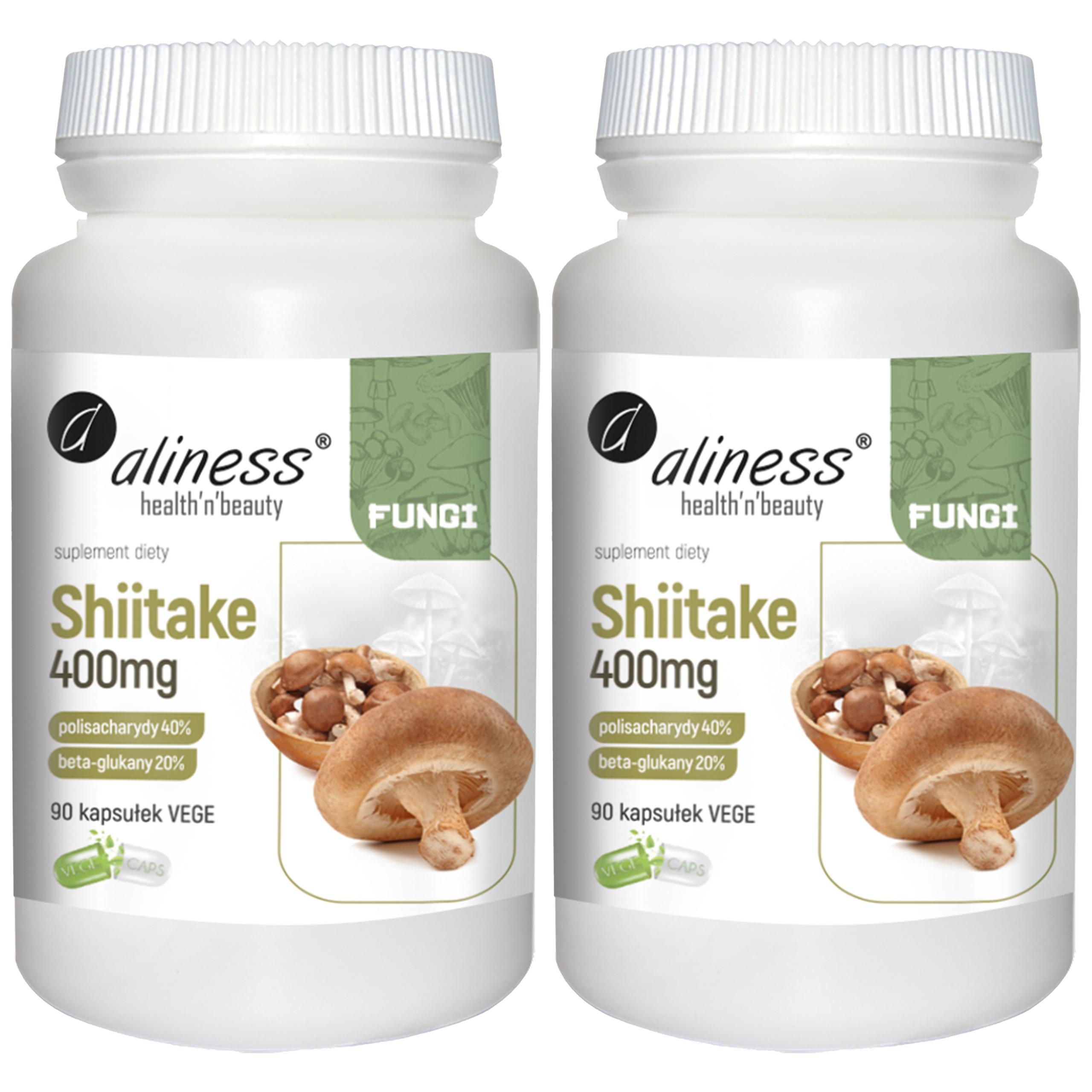 ALINESS - Shiitake 400mg - 2x 90vcaps.