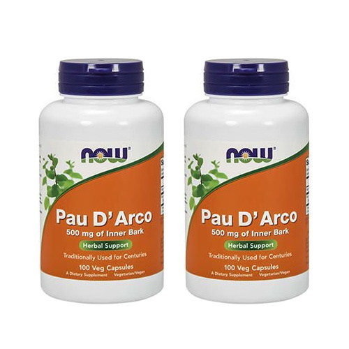 NOW Pau D'Arco 500mg - 2x 100vcaps