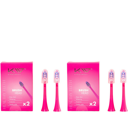 KAMILA WYBRAŃCZYK - Końcówki do Szczoteczki Sonicznej - 2x 2szt - Pink
