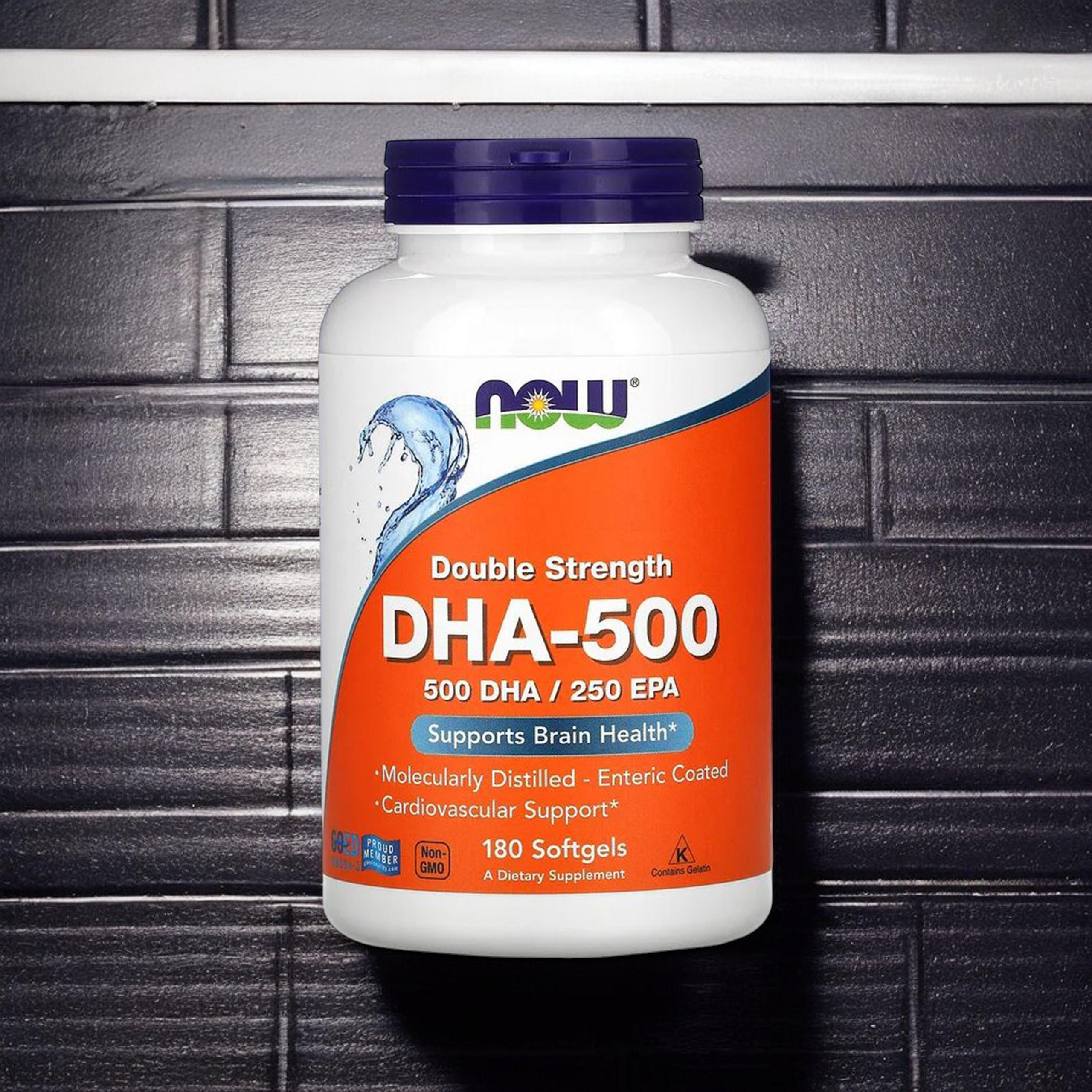 NOW DHA 500mg - 3x 180softgels