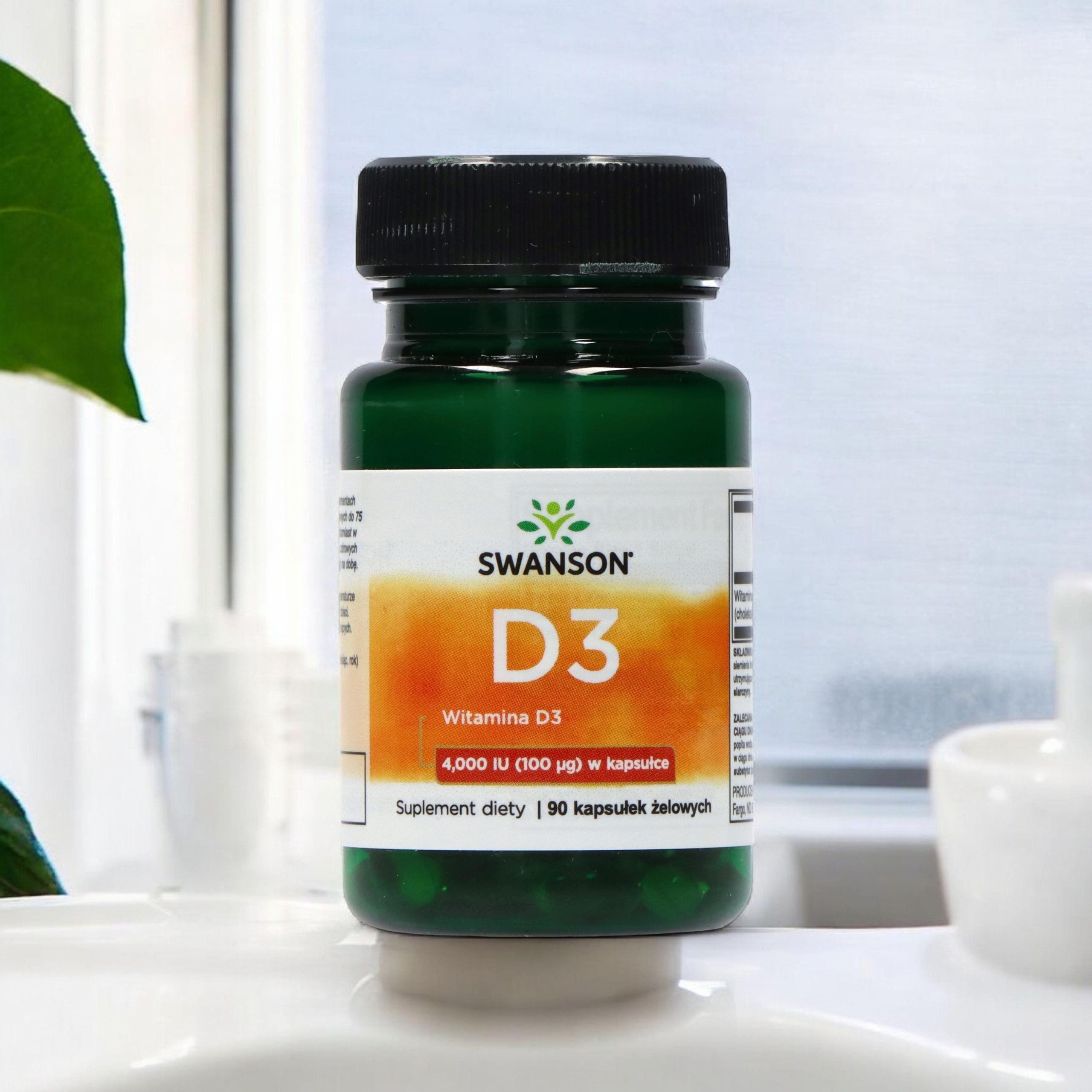 SWANSON Vitamin D3 4000IU - 3x 90softgels