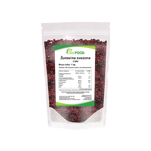 DELIFOOD Żurawina Suszona - 3x 1000g