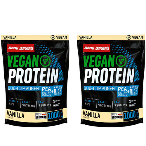 BODY ATTACK Vegan Protein - 2x 1000g
