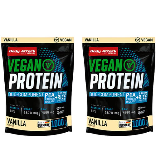 BODY ATTACK Vegan Protein - 2x 1000g