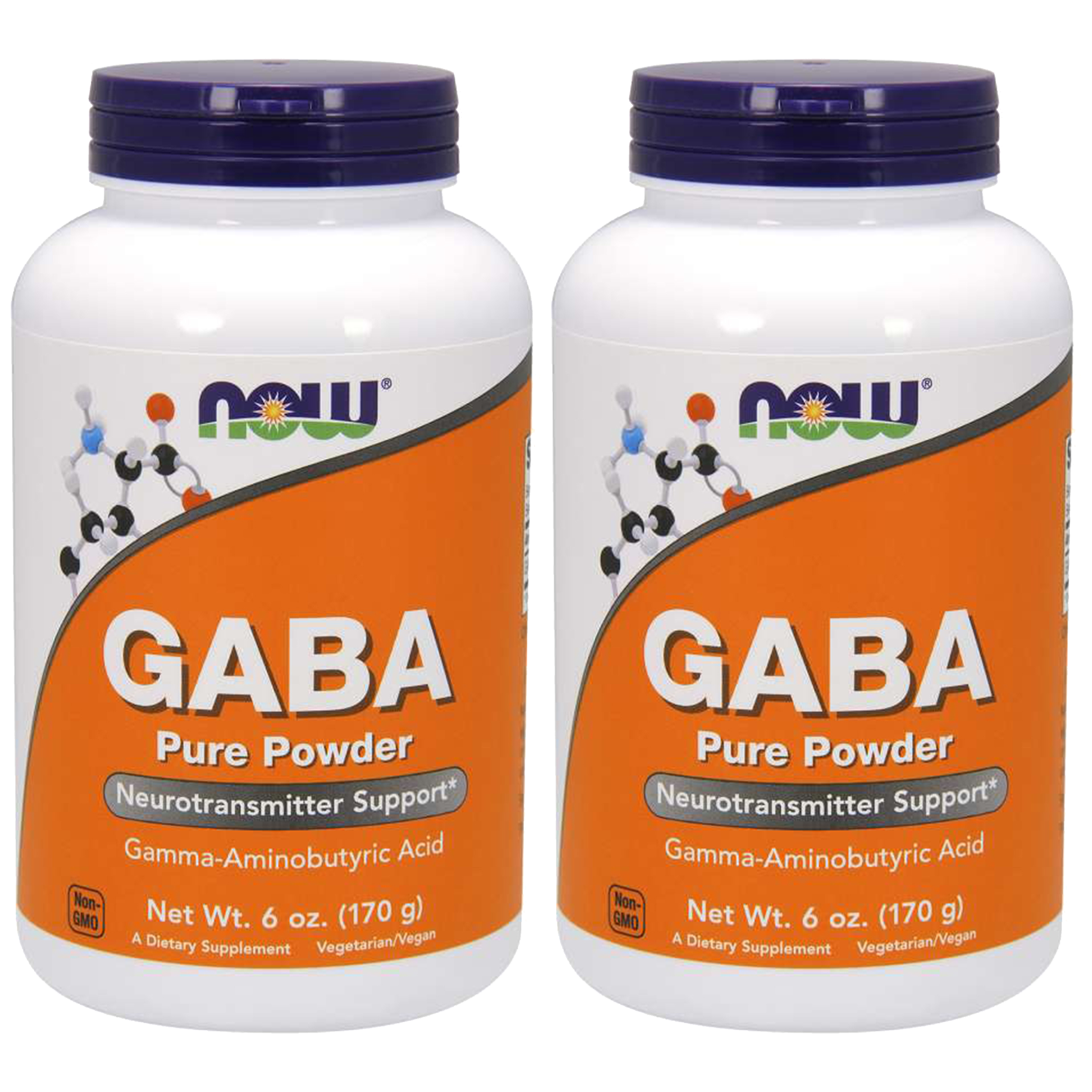 NOW GABA Pure Power - 2x 170g