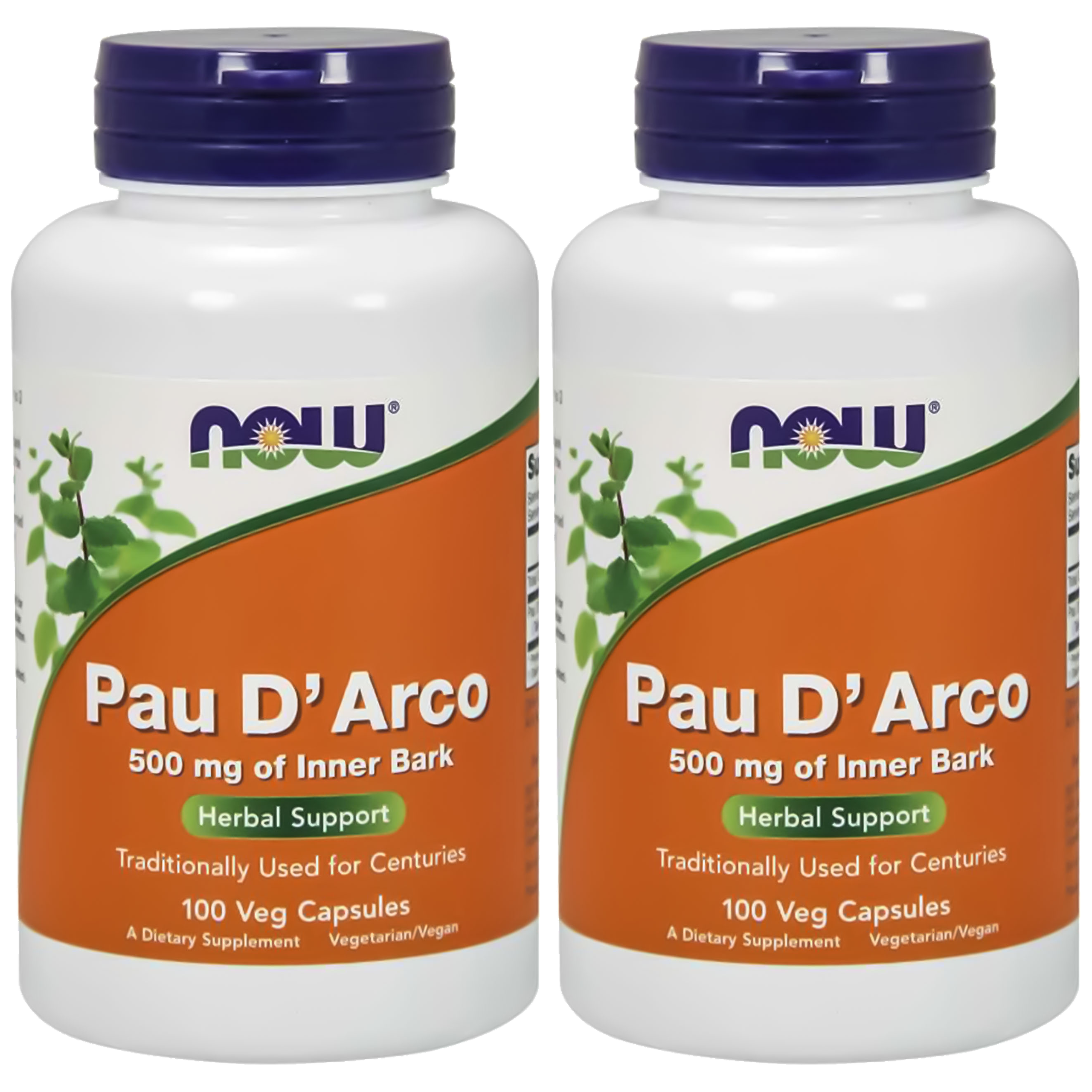 NOW Pau D'Arco 500mg - 2x 100vcaps