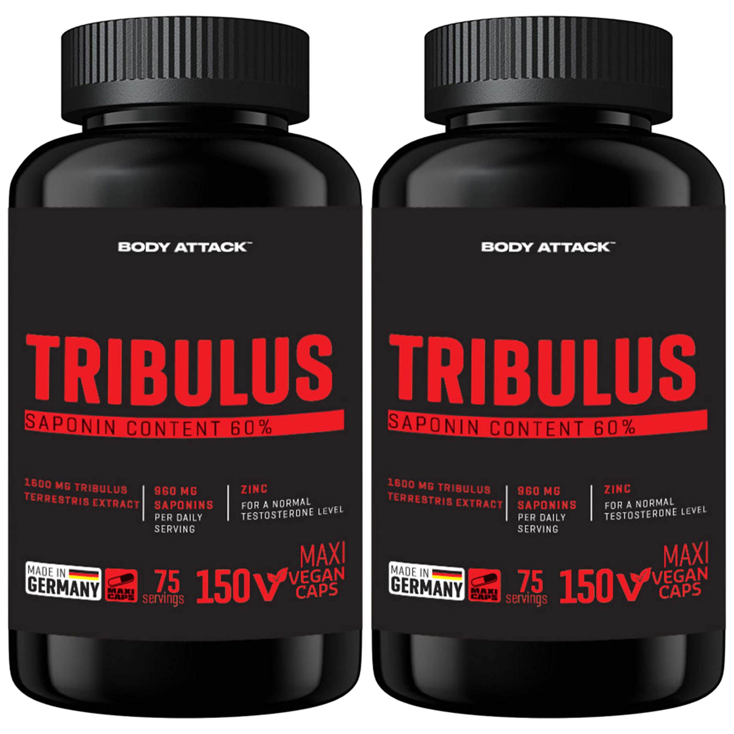 BODY ATTACK Tribulus - 2x 150vcaps.