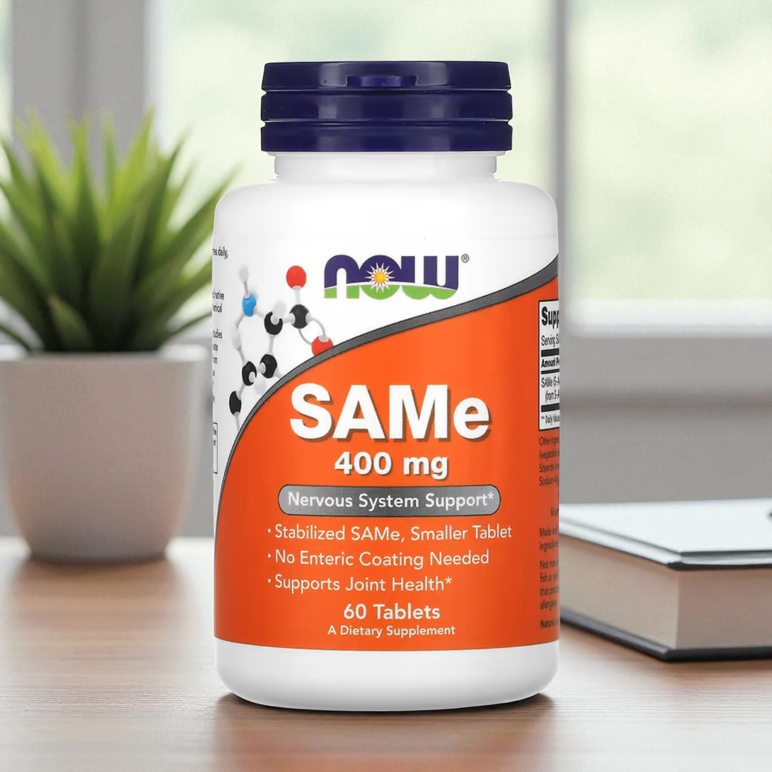 NOW - SAMe S-adenozylo L-metionina - 400mg - 3x 60tabs.