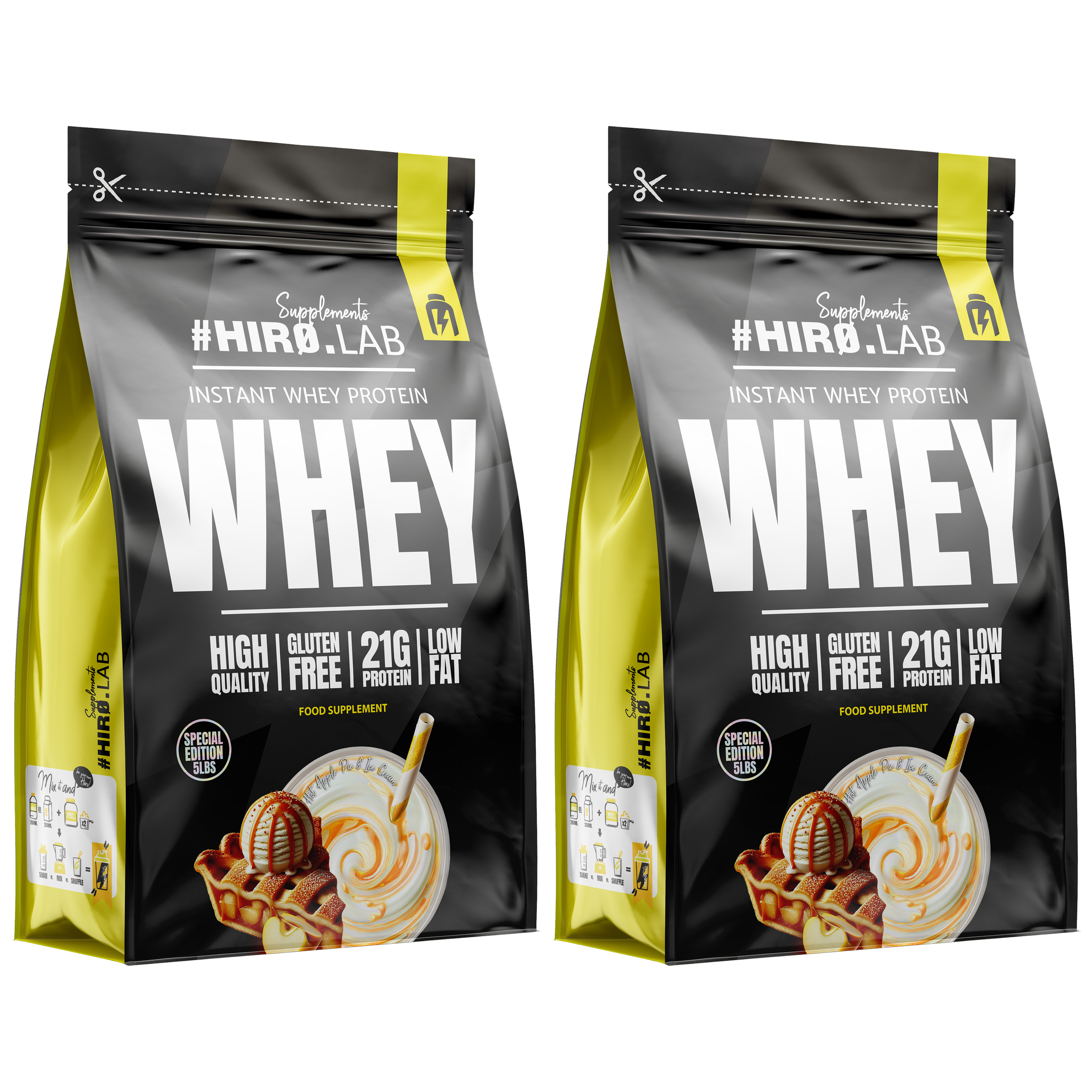 HIRO.LAB Instant Whey Protein LIMITED EDITION - 2x 2270g (5LBS)