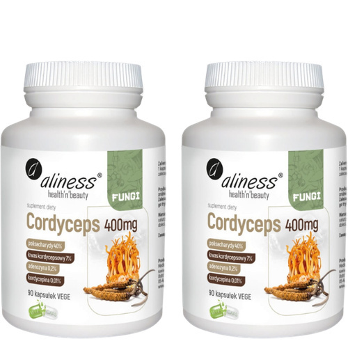 ALINESS - Fungi Cordyceps 400mg - 2x 90vcaps.