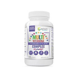 WISH Pharmaceutical Multivitamin Complex + Prebiotyk - 120caps.