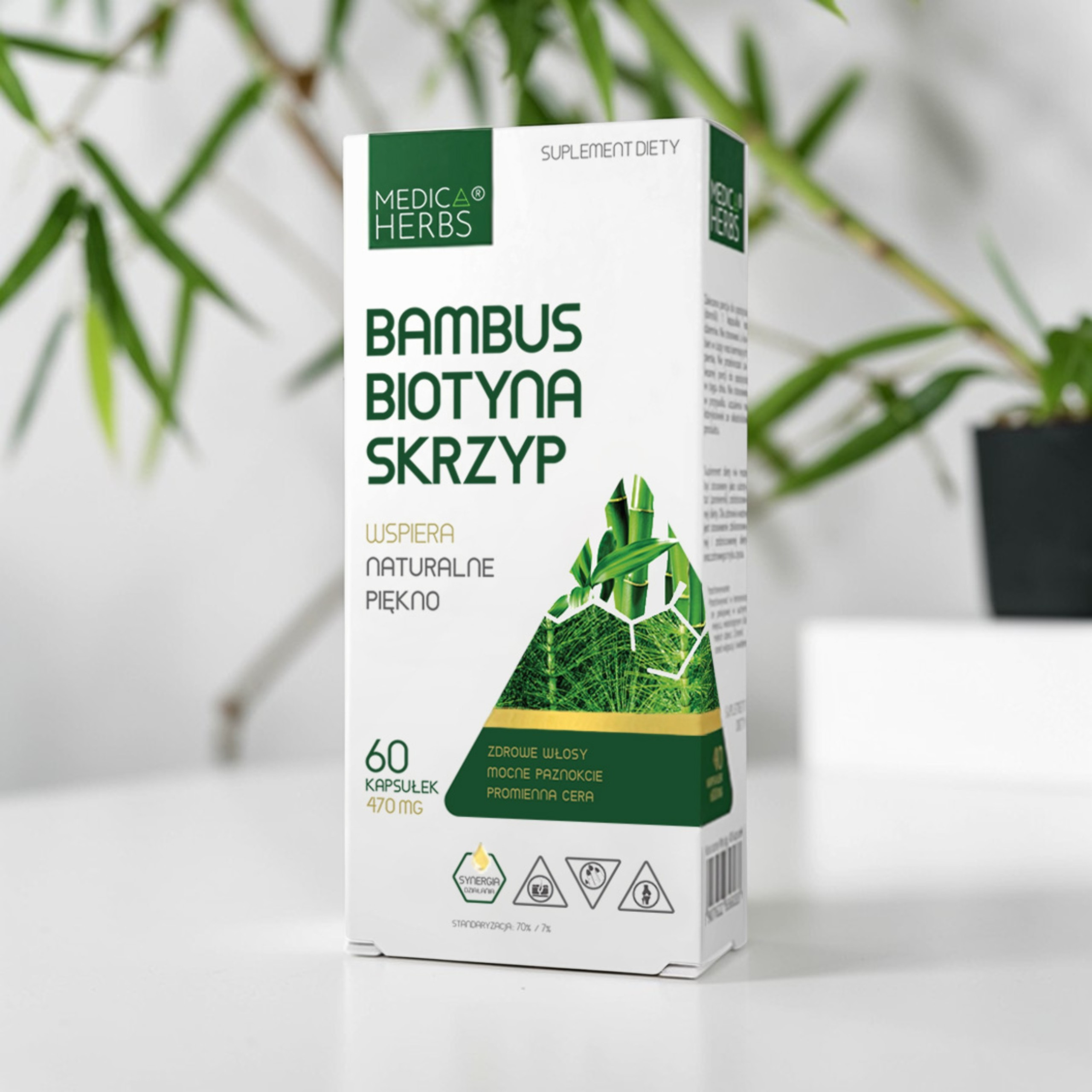 MEDICA HERBS - Bambus Biotyna Skrzyp - 60caps.