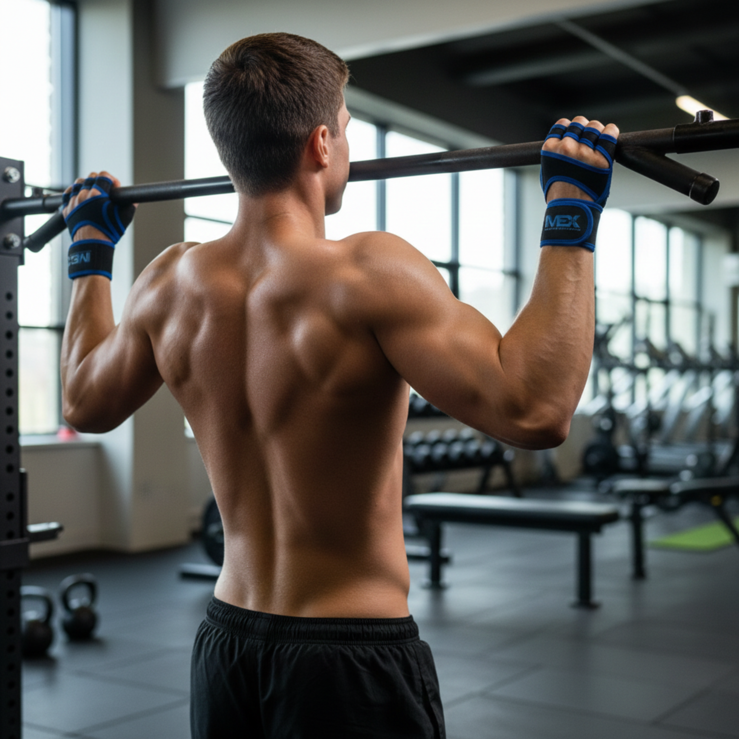 MEX NUTRITION - 2x V-Fit Blue Gloves 