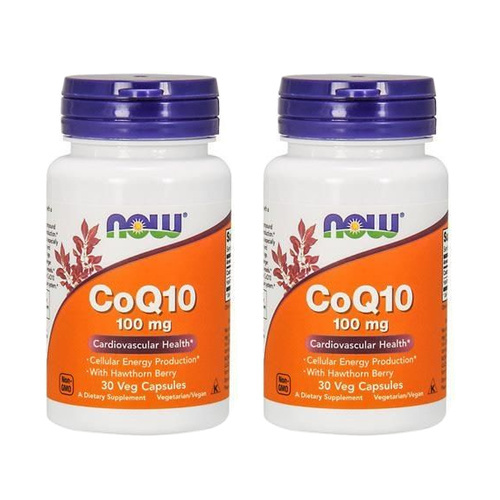 NOW CoQ10 ( Koenzym Q10 ) 100mg - 2x 30vegcaps