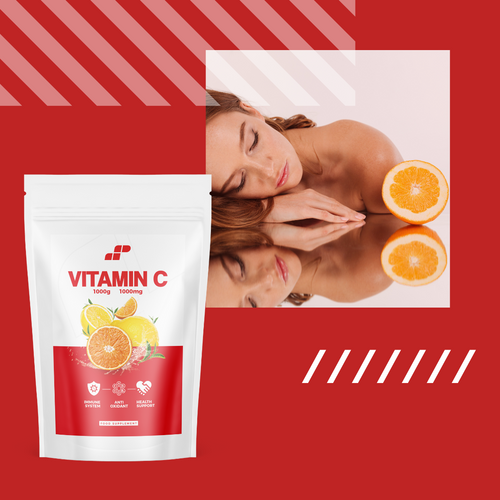 MP NUTRITION 100% Vitamin C 1000mg - 1000g - Witamina C - WYPRZEDAŻ - 07-11