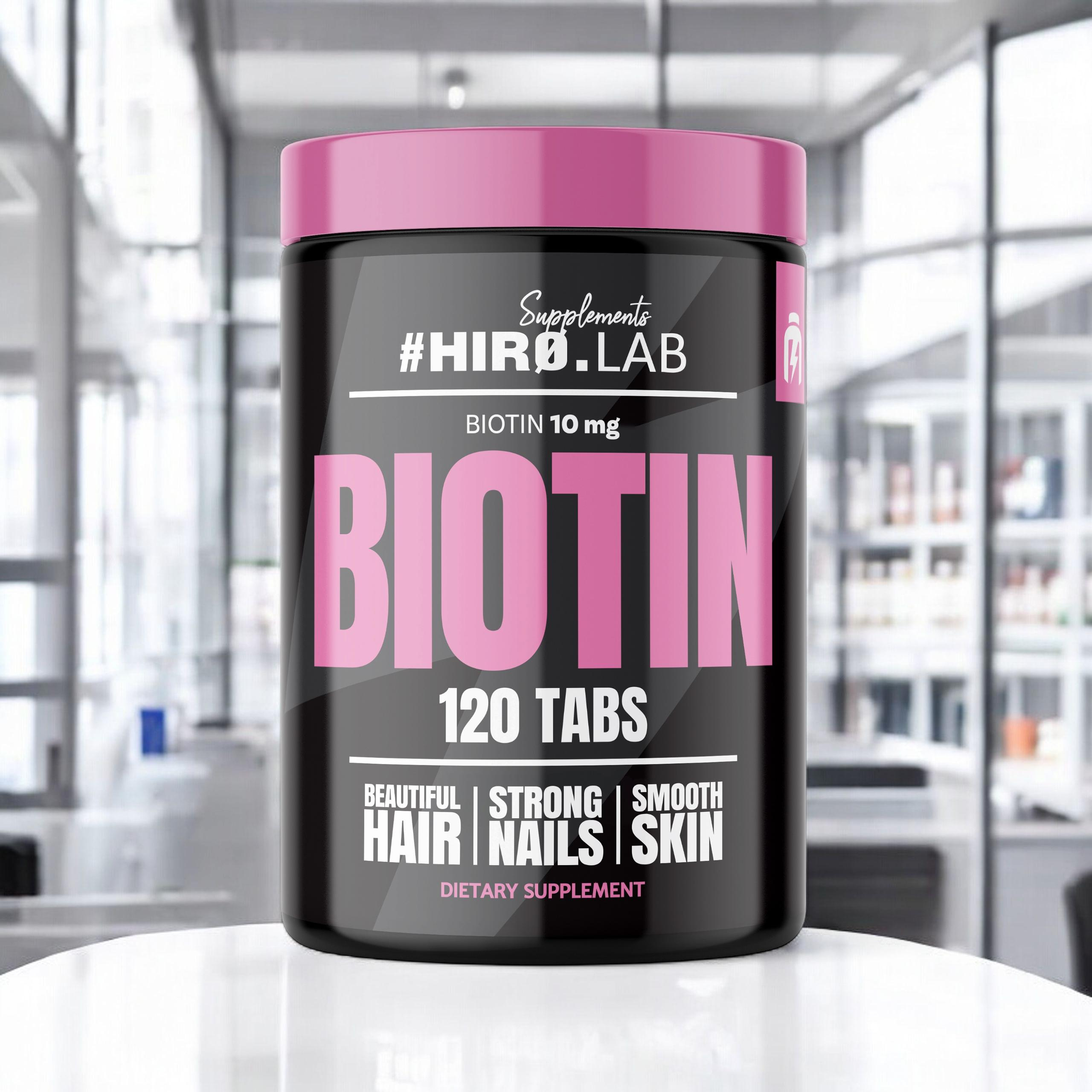 HIRO.LAB Biotin - 120tabs - Biotyna