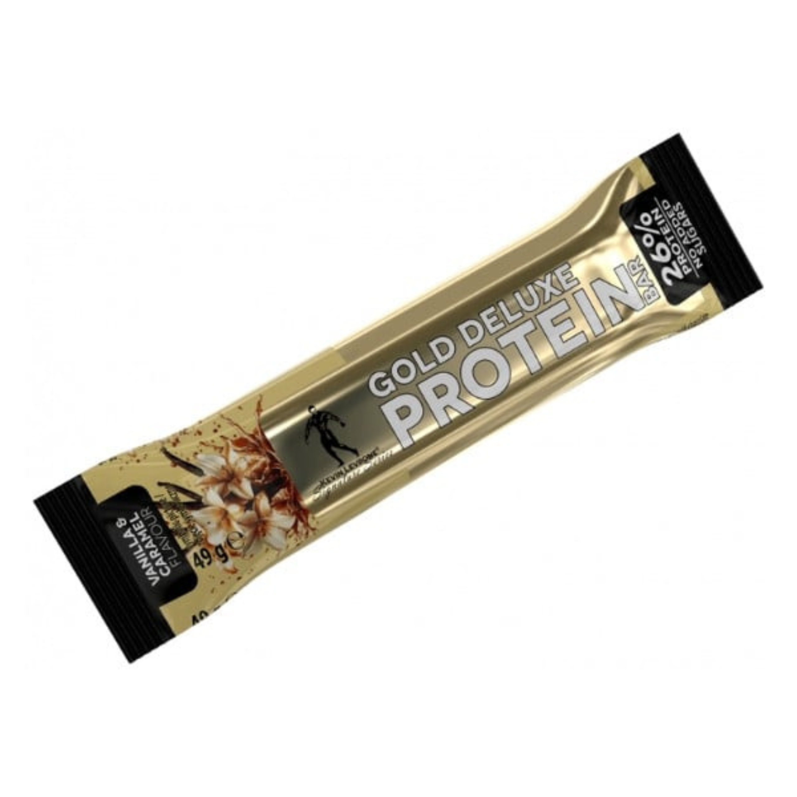 KEVIN LEVRONE - Gold Deluxe Protein Bar - 12x 48g - Vanilla Caramel - WYPRZEDAŻ - 30-04