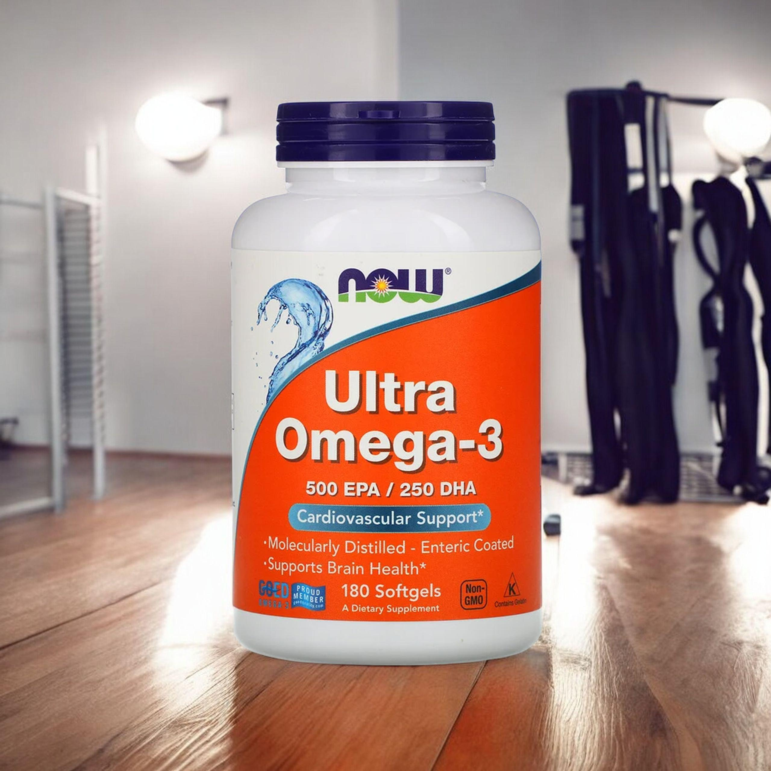 NOW Ultra Omega 3 - 500 EPA / 250 DHA - 3x 180softgels