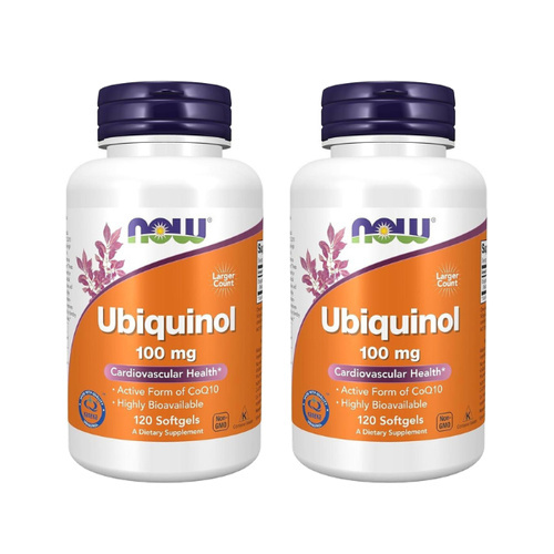 NOW - Ubiquinol 100mg - 2x 120softgels