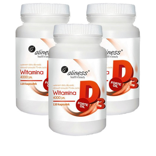 ALINESS Witamina D3 4000 j.m. - 3x 120caps