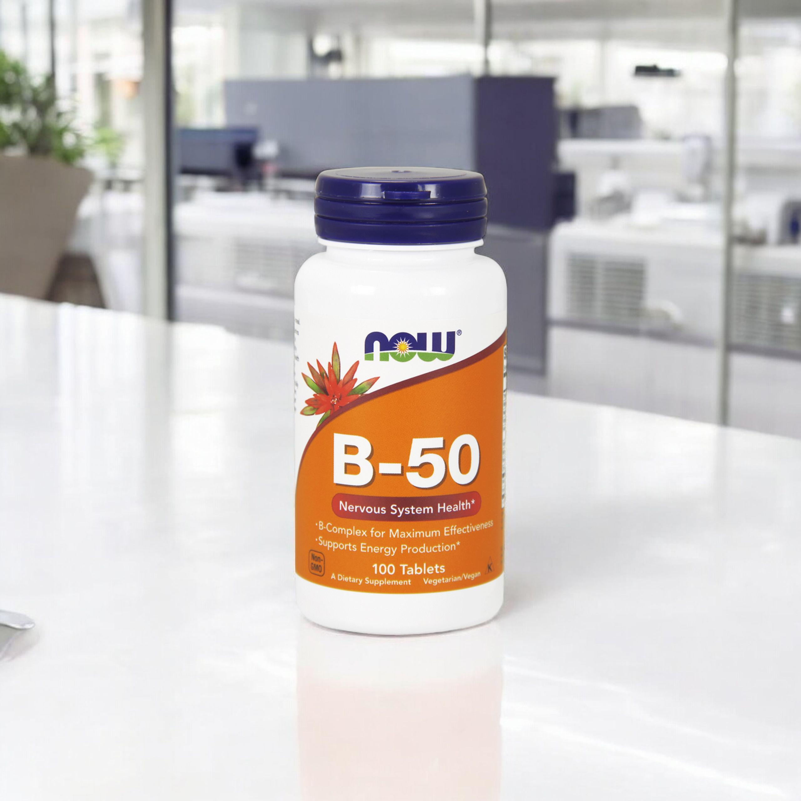 NOW Vitamin B-50 - 3x 100tabs