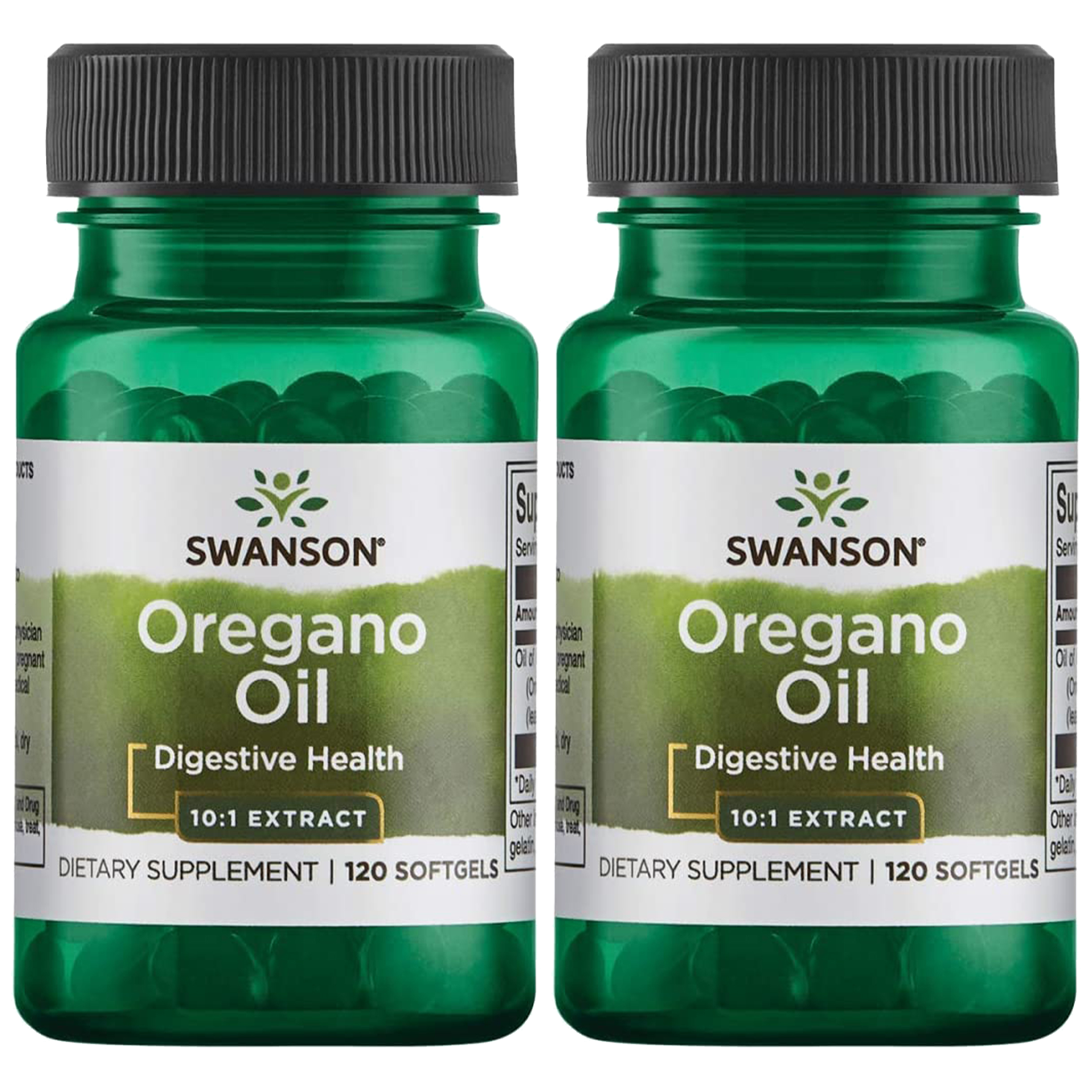 SWANSON Oregano Oil 10:1 - 120softgels - 2x Olej z Oregano
