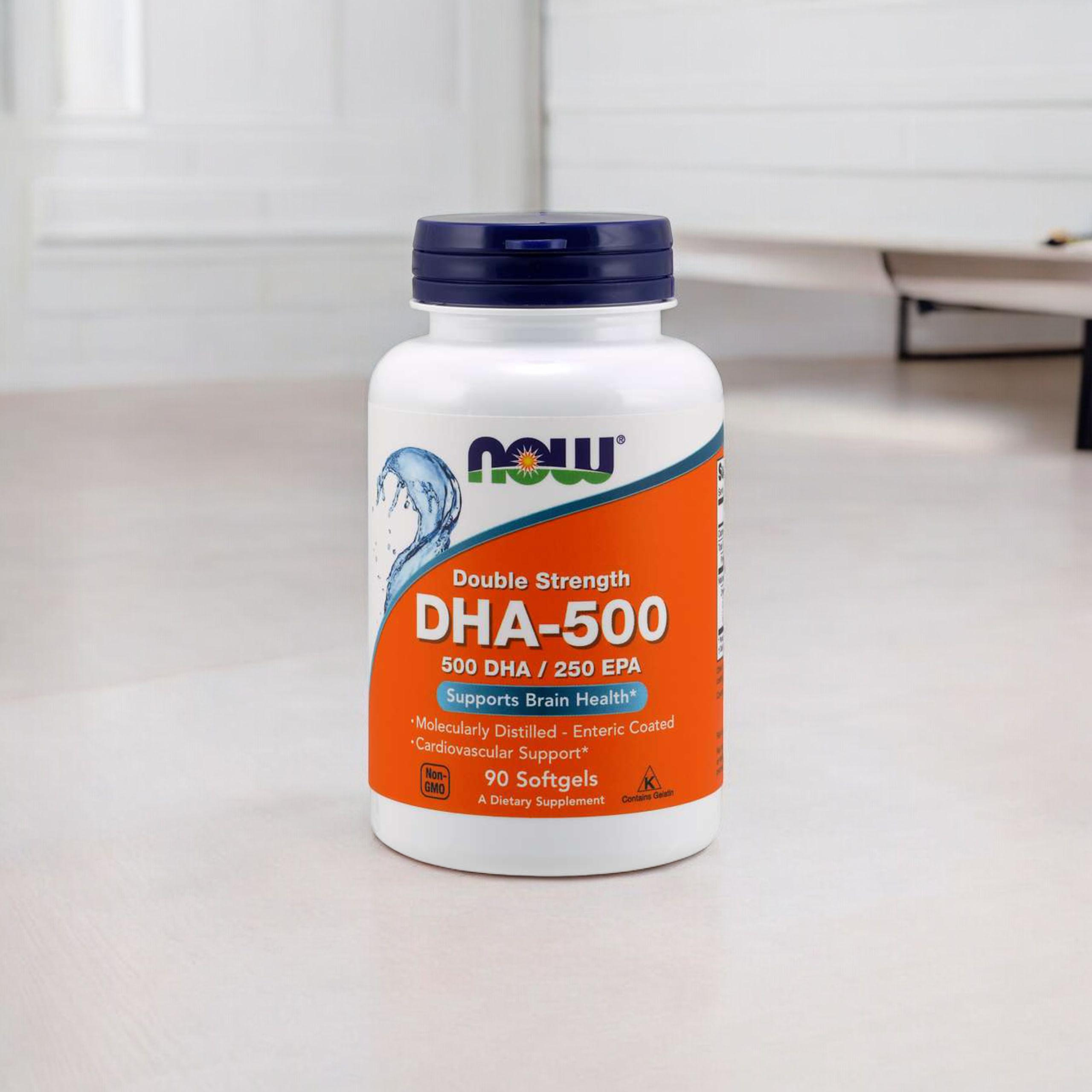 NOW DHA 500mg - 2x 90softgels