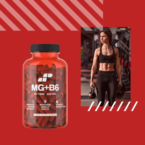 MP NUTRITION Mg + B6 - 90tabs - Magnez + Witamina B6