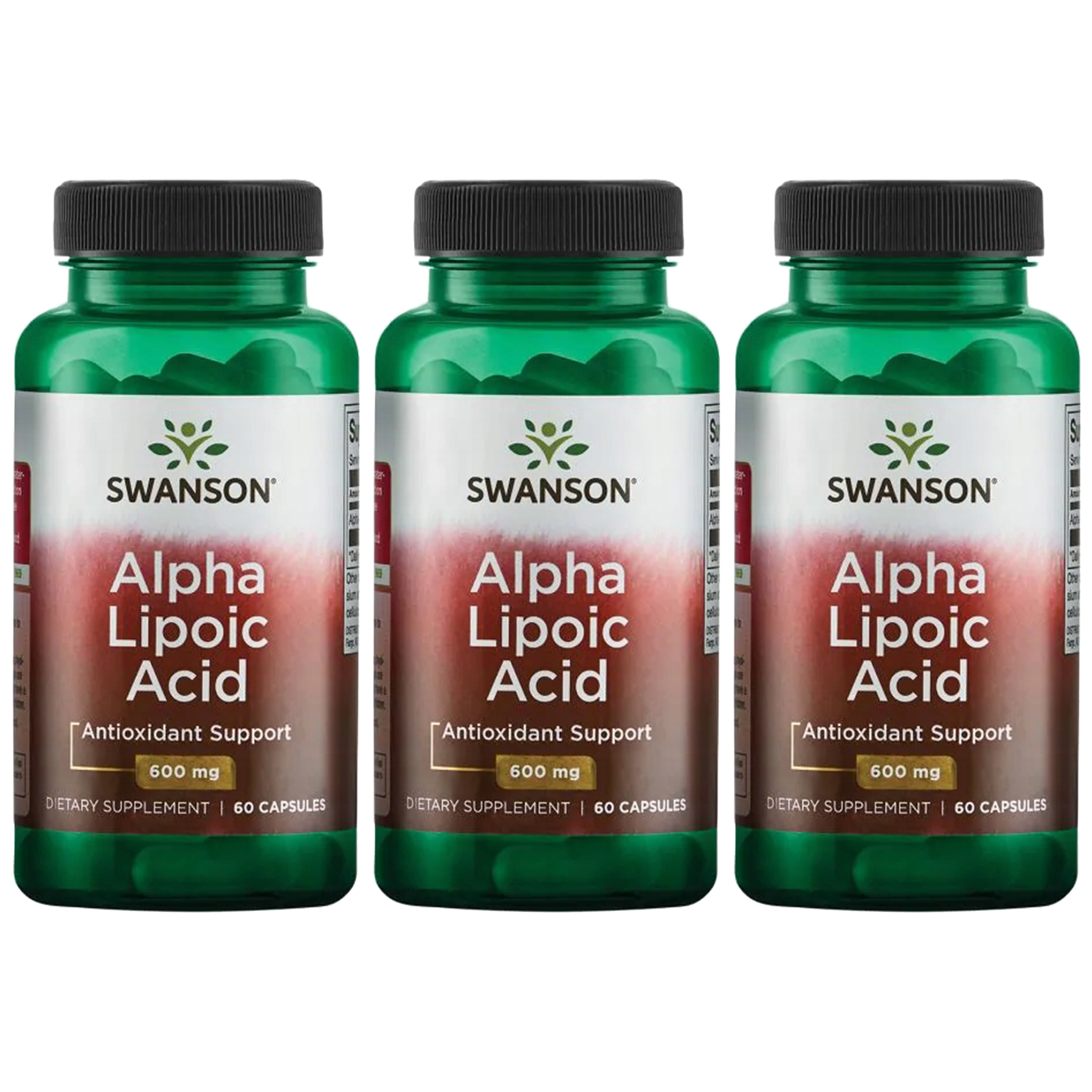 SWANSON Alpha Lipoic Acid 600mg - 3x 60caps