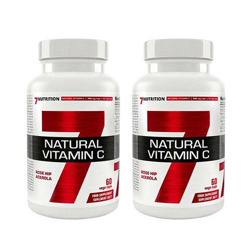 7 NUTRITION Natural Vitamin C - 2x 60vcaps