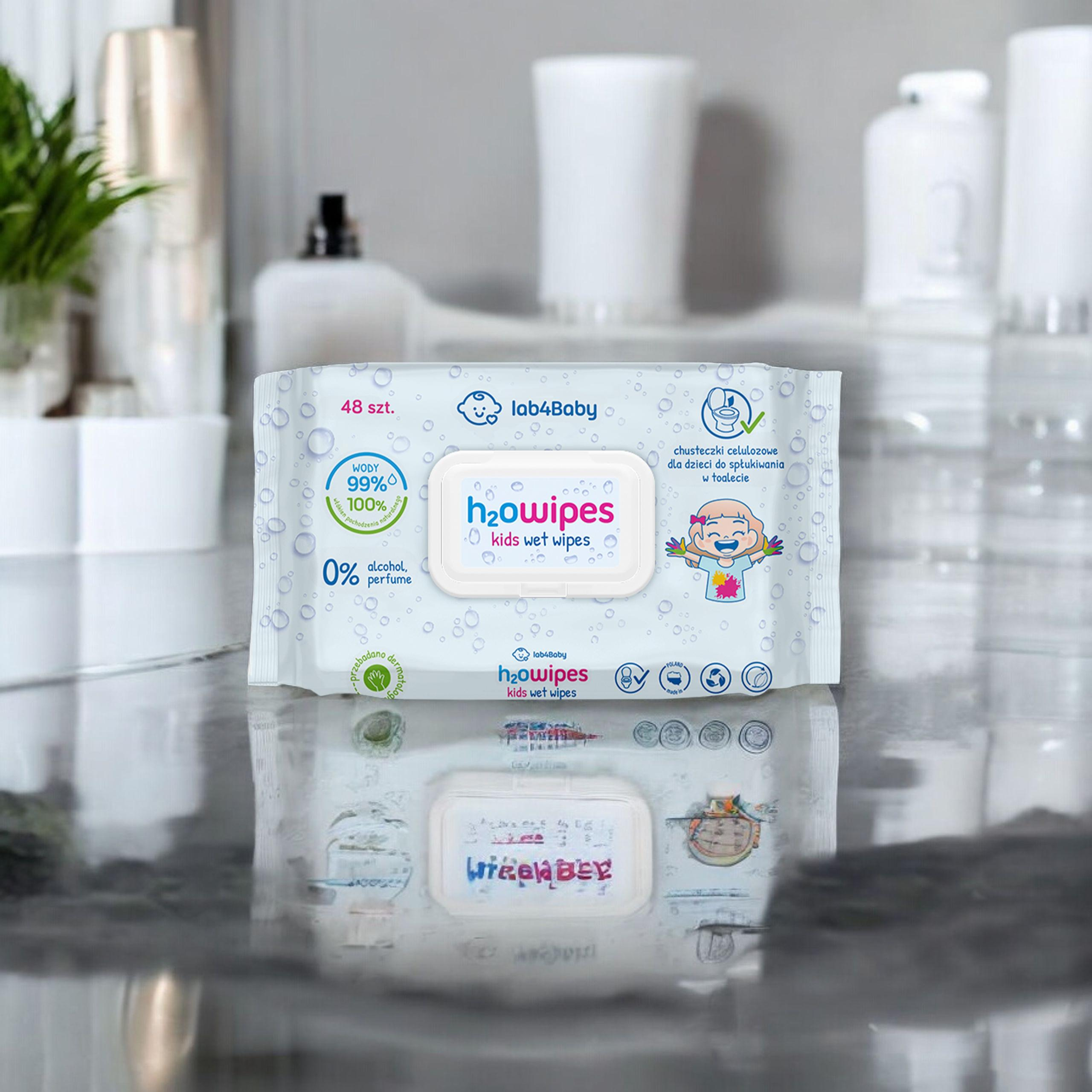 ALG PHARMA H2Owipes Kids Wet Wipes - 48szt. - Chusteczki nawilżane