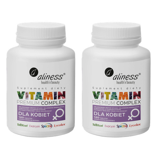 ALINESS - Premium Vitamin Complex for Women - 2x 120tabs.