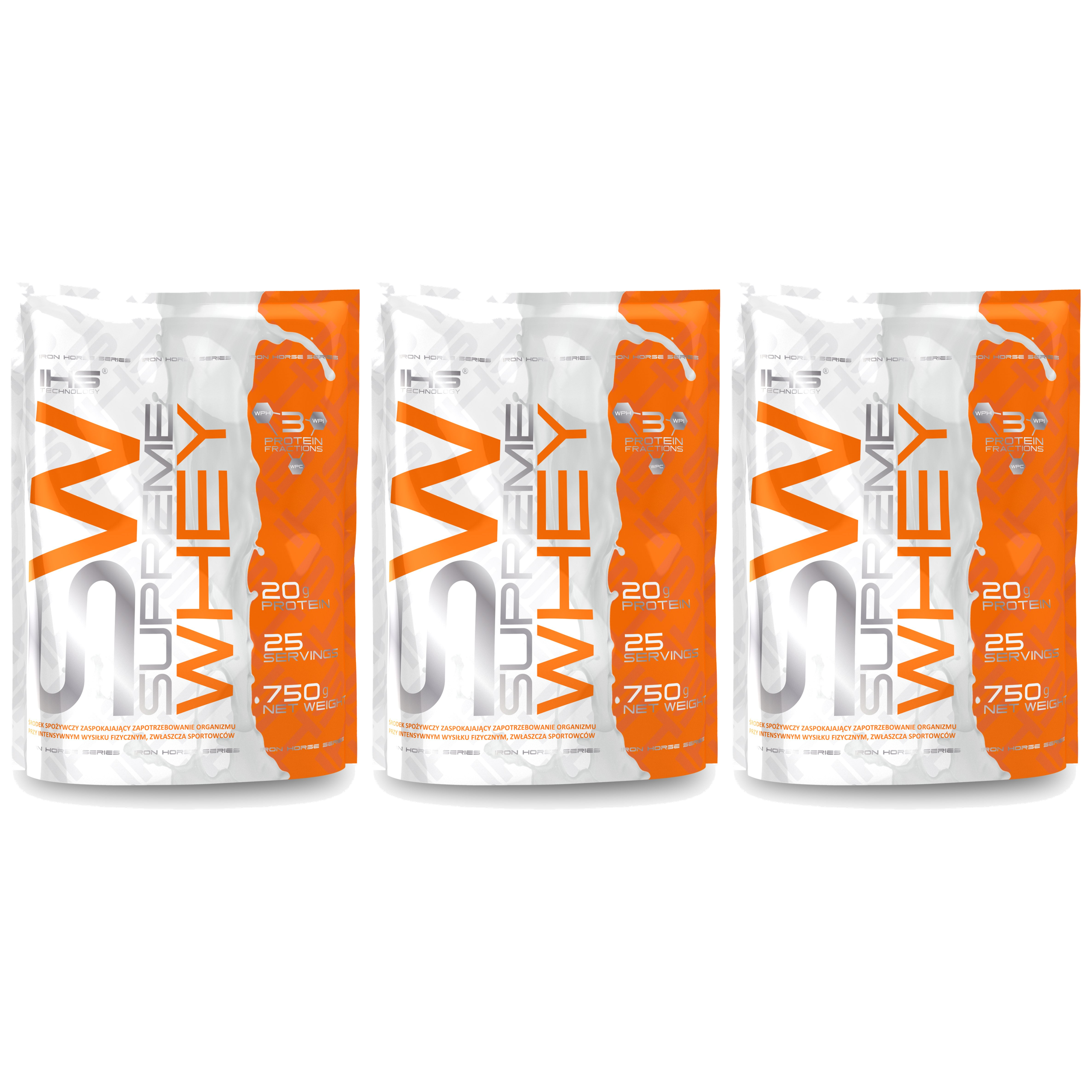 IRON HORSE Supreme Whey - 3x 750g