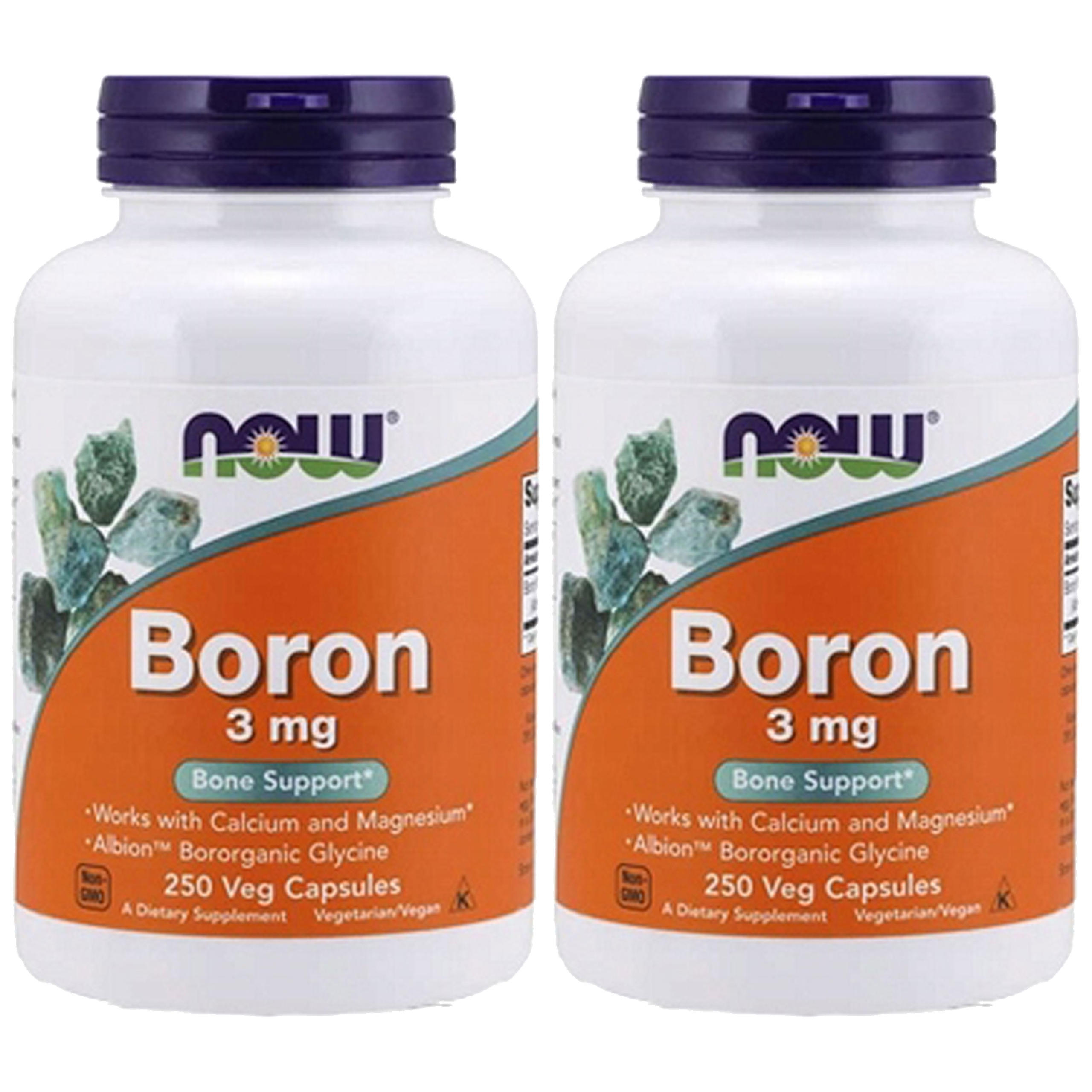 NOW Boron 3mg - 2x 250vcaps.