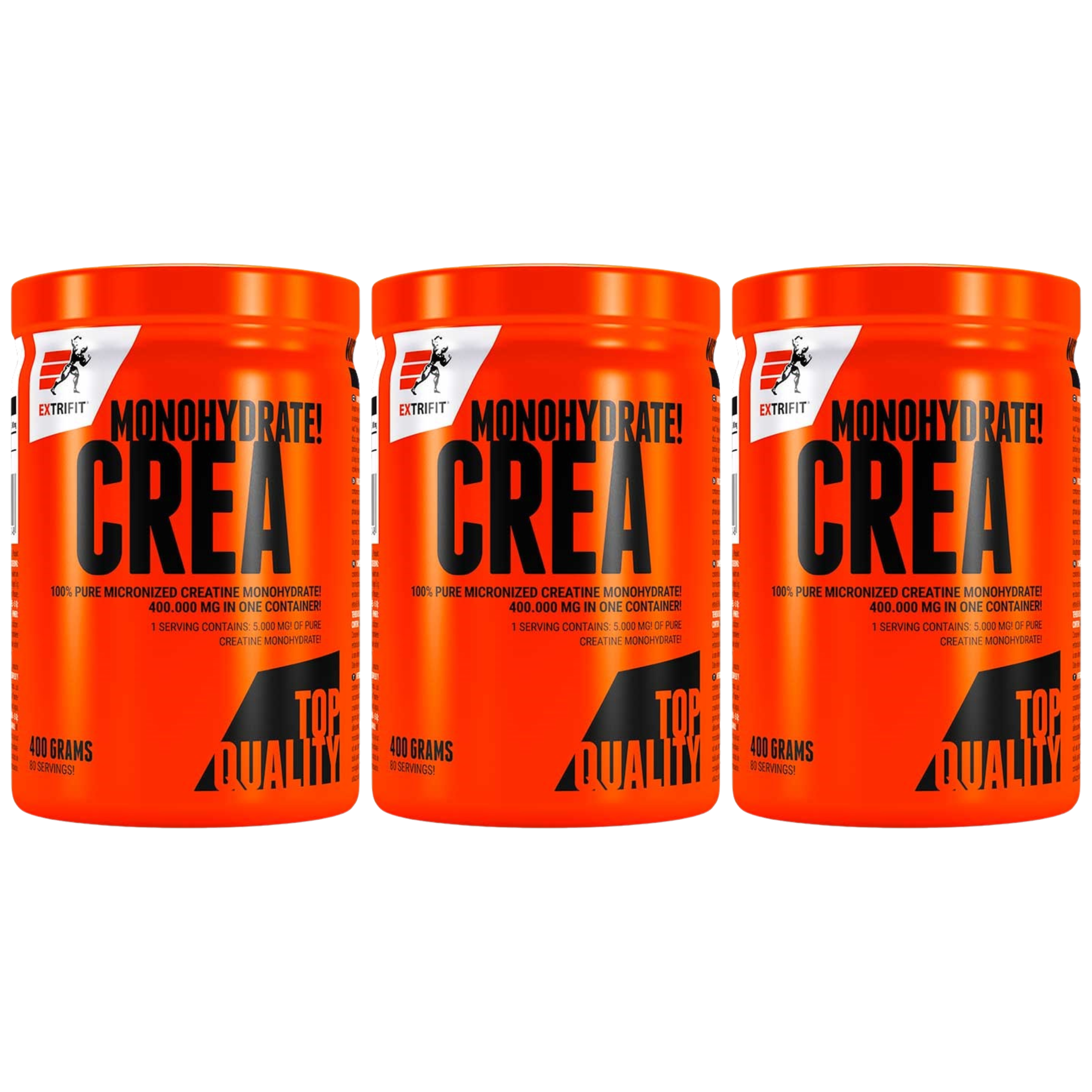 EXTRIFIT Creatine Monohydrate - 3x 400g