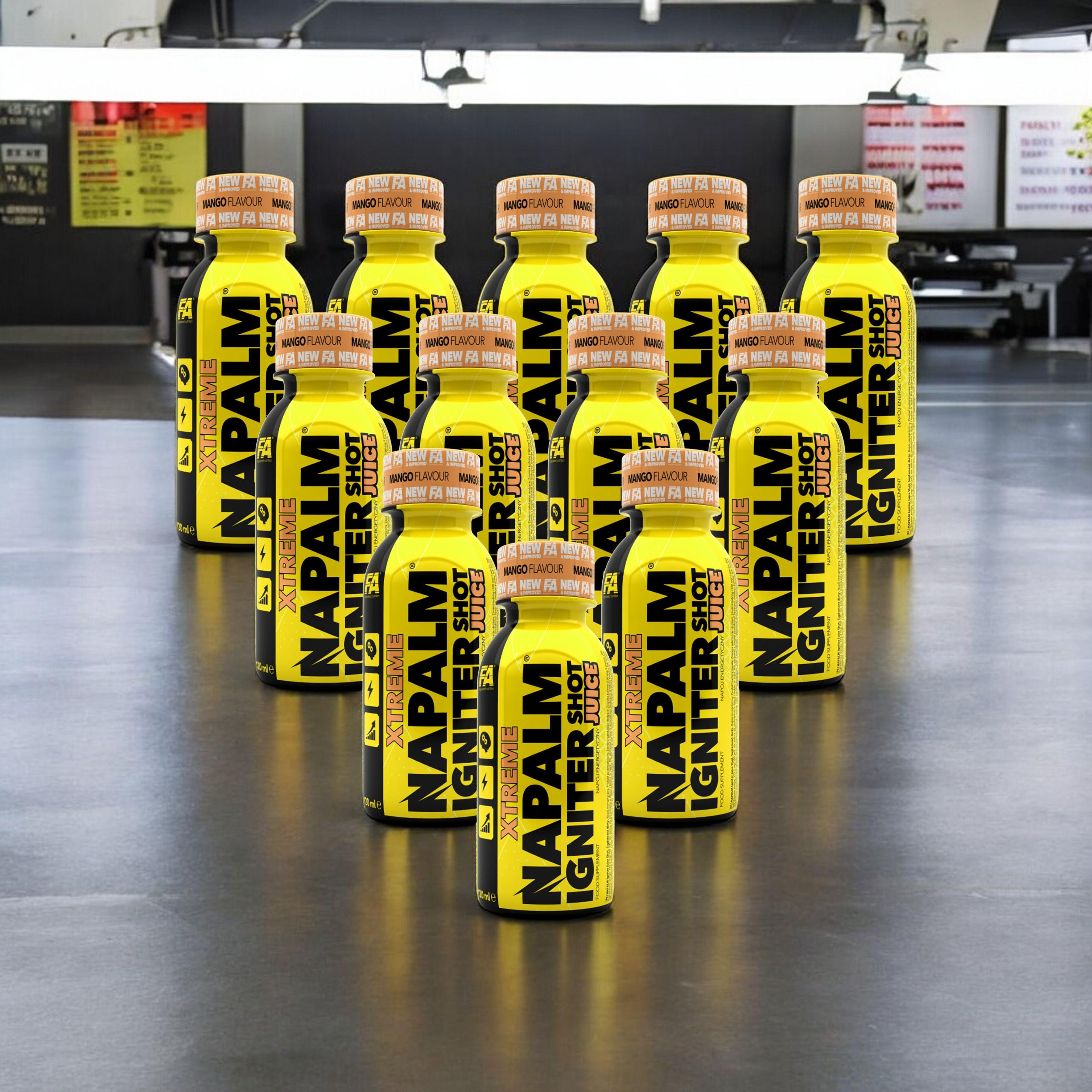 FITNESS AUTHORITY Napalm Igniter Juice Shot - 12x 2x 120ml