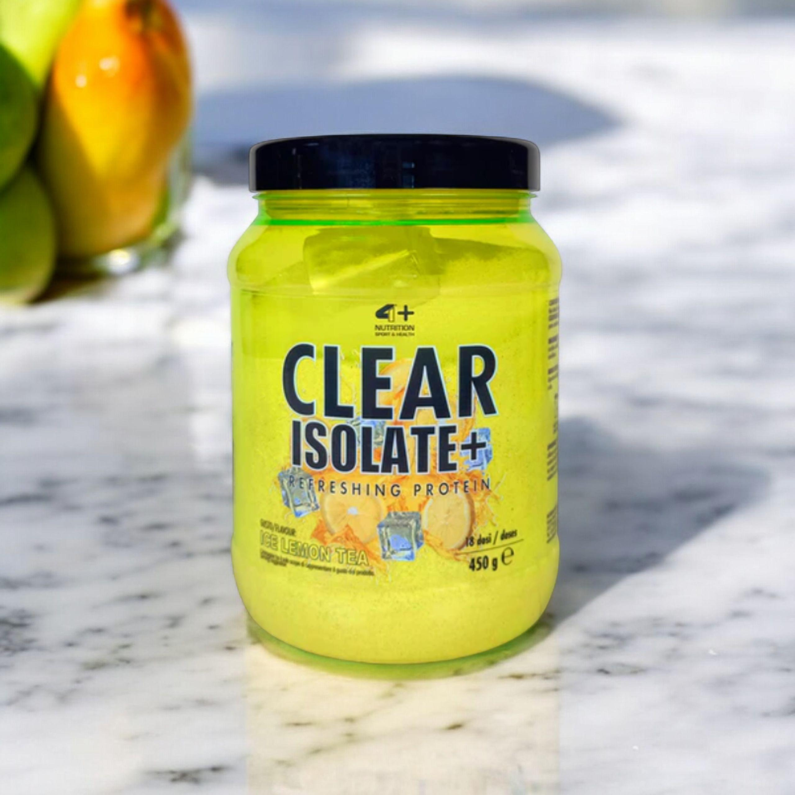 4+ NUTRITION - Clear Isolate+ - 450g - Ice Lemon Tea