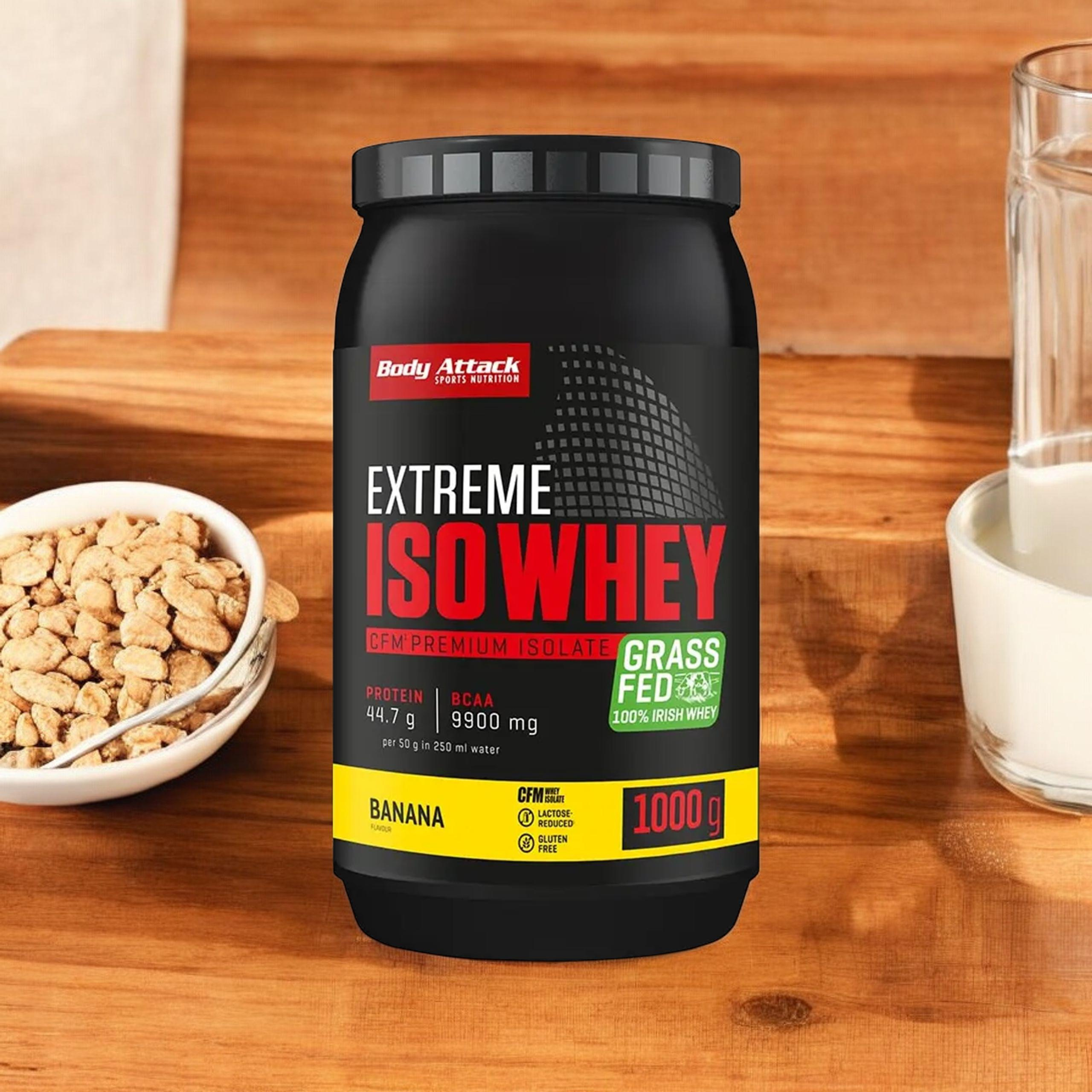 BODY ATTACK Extreme Iso Whey - 3x 1000g