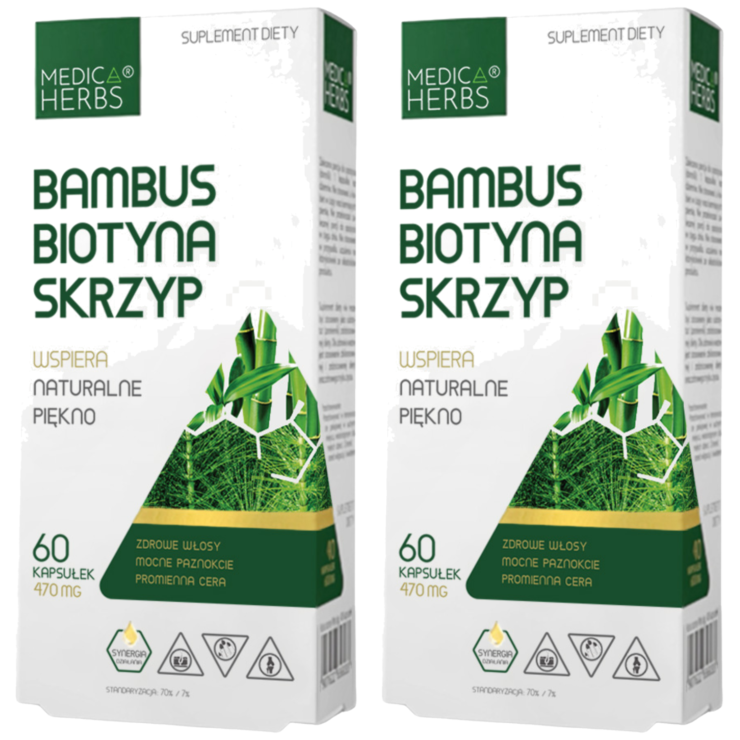MEDICA HERBS - Bambus Biotyna Skrzyp - 2x 60caps.