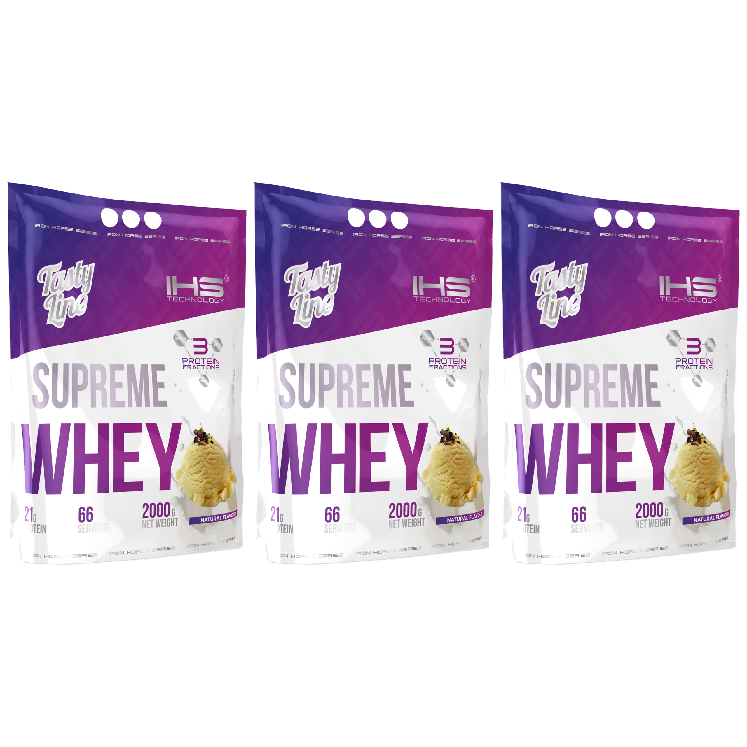 IRON HORSE Supreme Whey - 3x 2000g