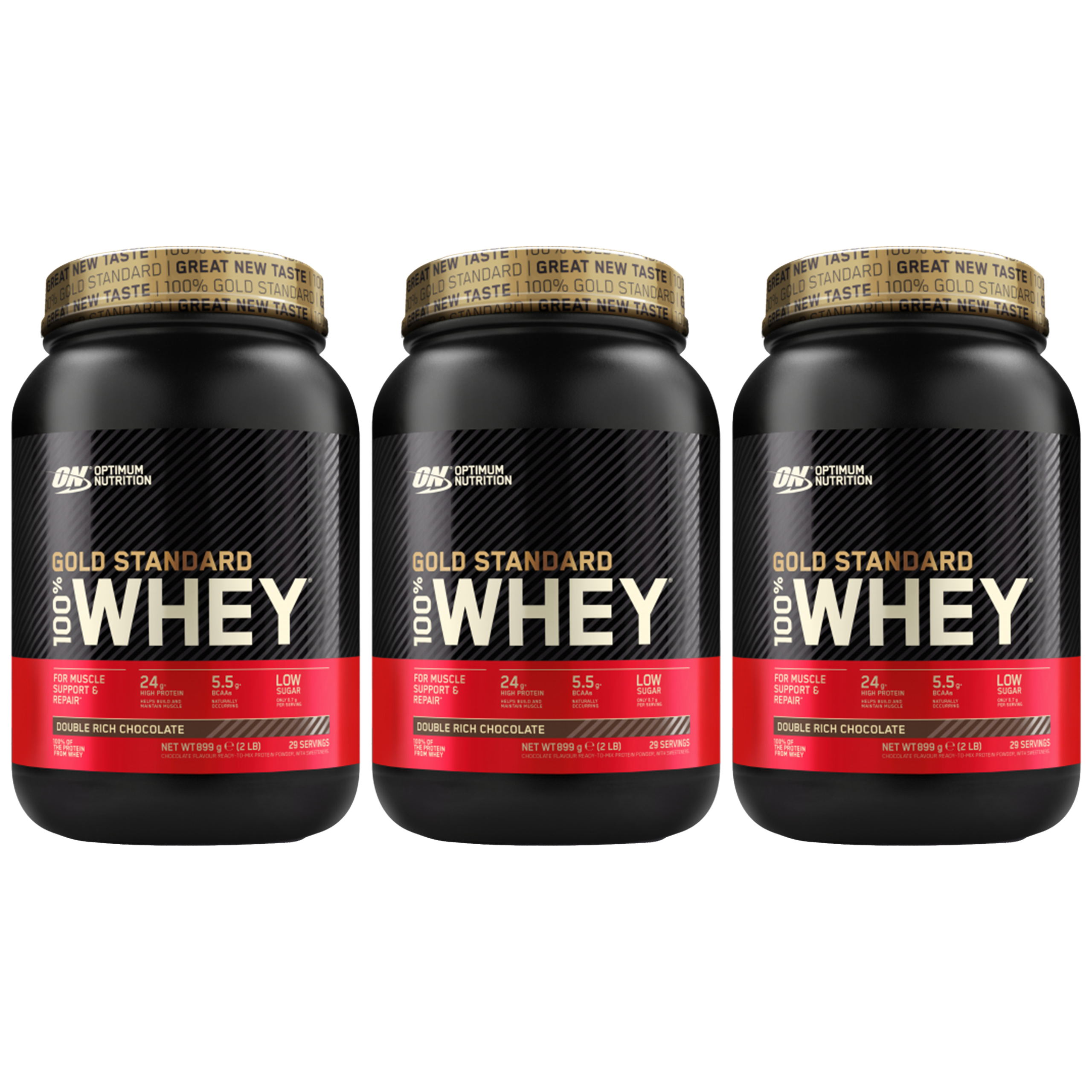 OPTIMUM NUTRITION Whey Gold Standard - 3x 899g