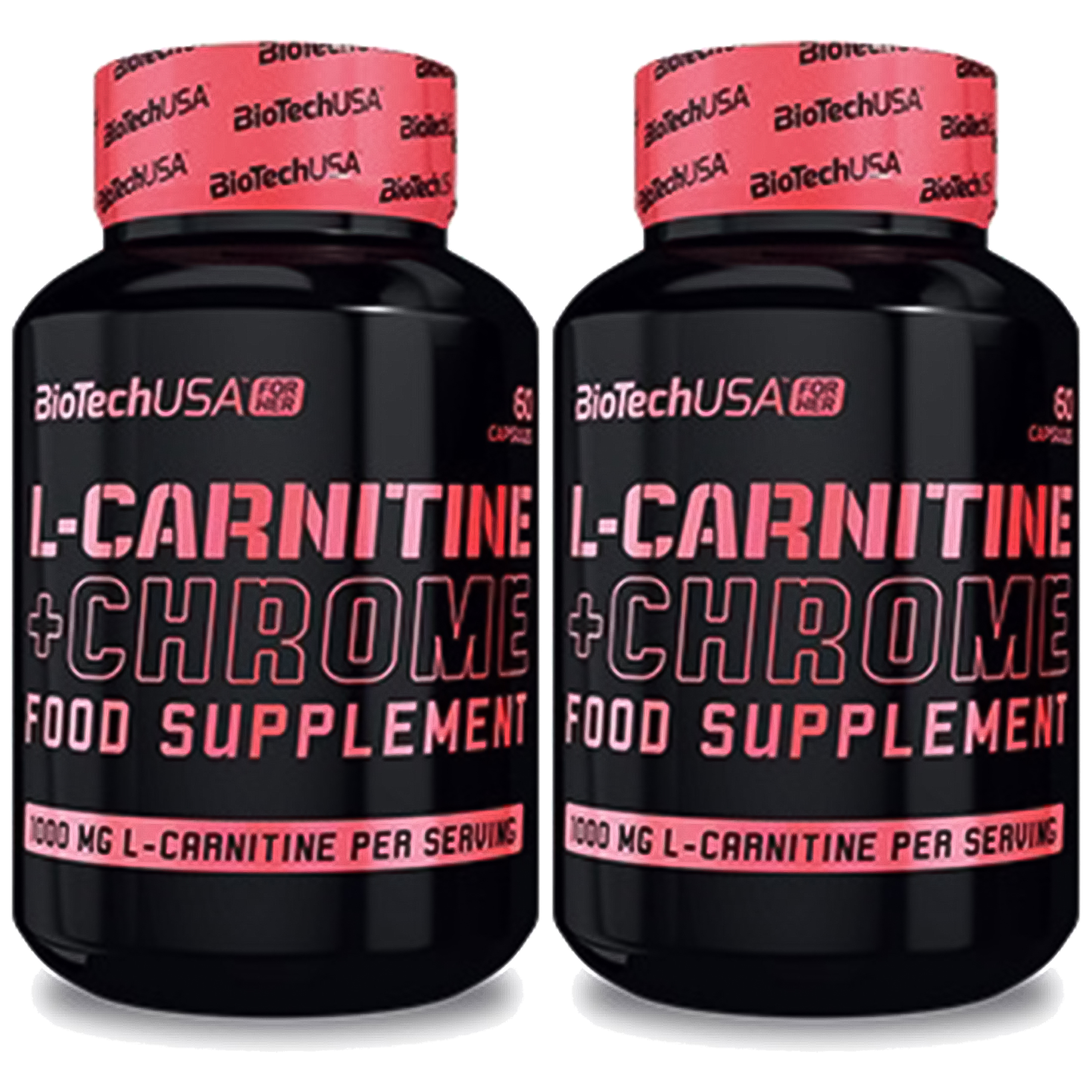 BioTech USA L-Carnitine + Chrome - 2x 60caps.