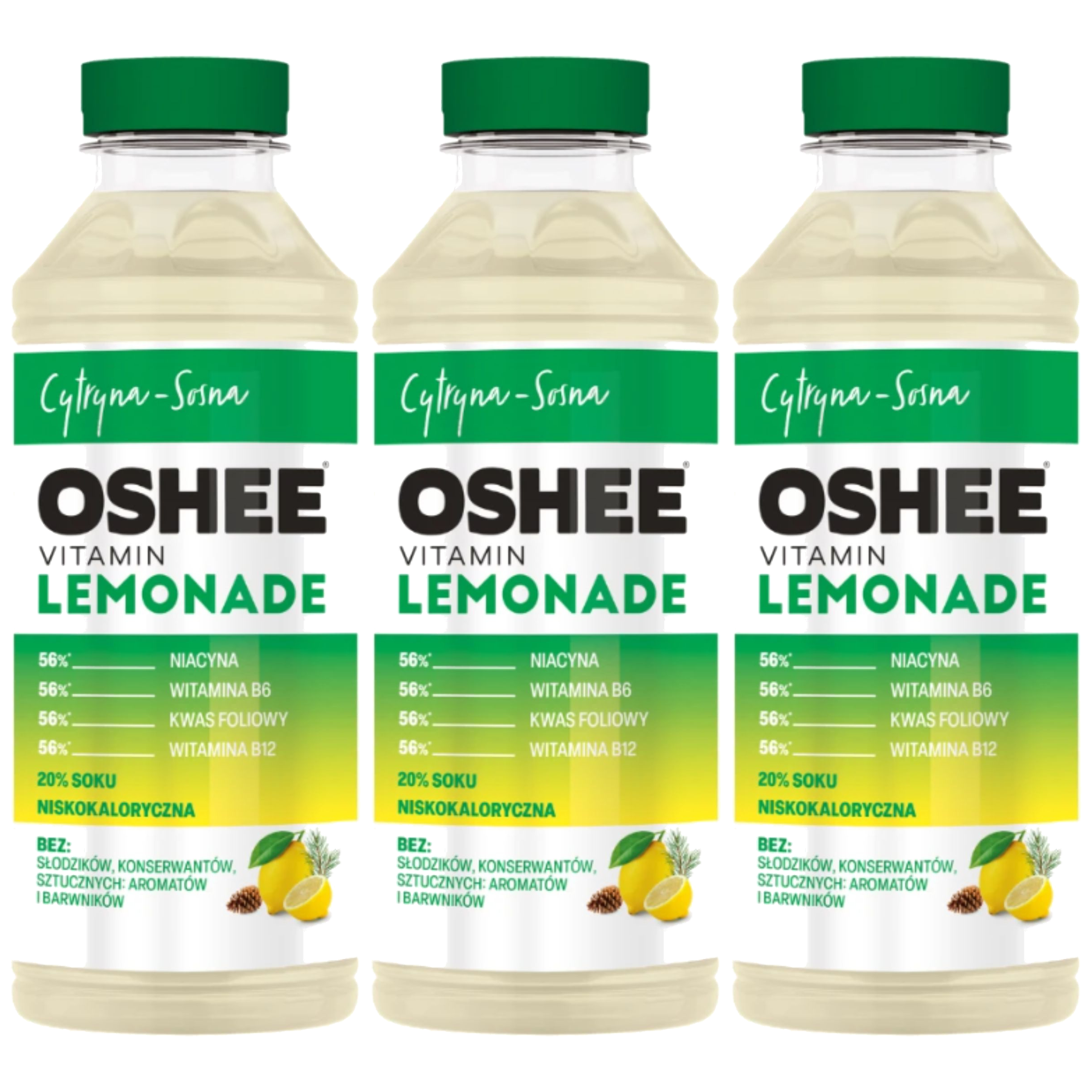 OSHEE - Vitamin Lemonade - 3x 555ml - Lemon Pine