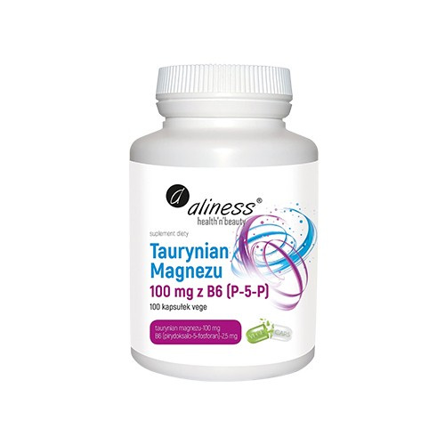 ALINESS Taurynian Magnezu 100mg z B6 - 100vcaps.