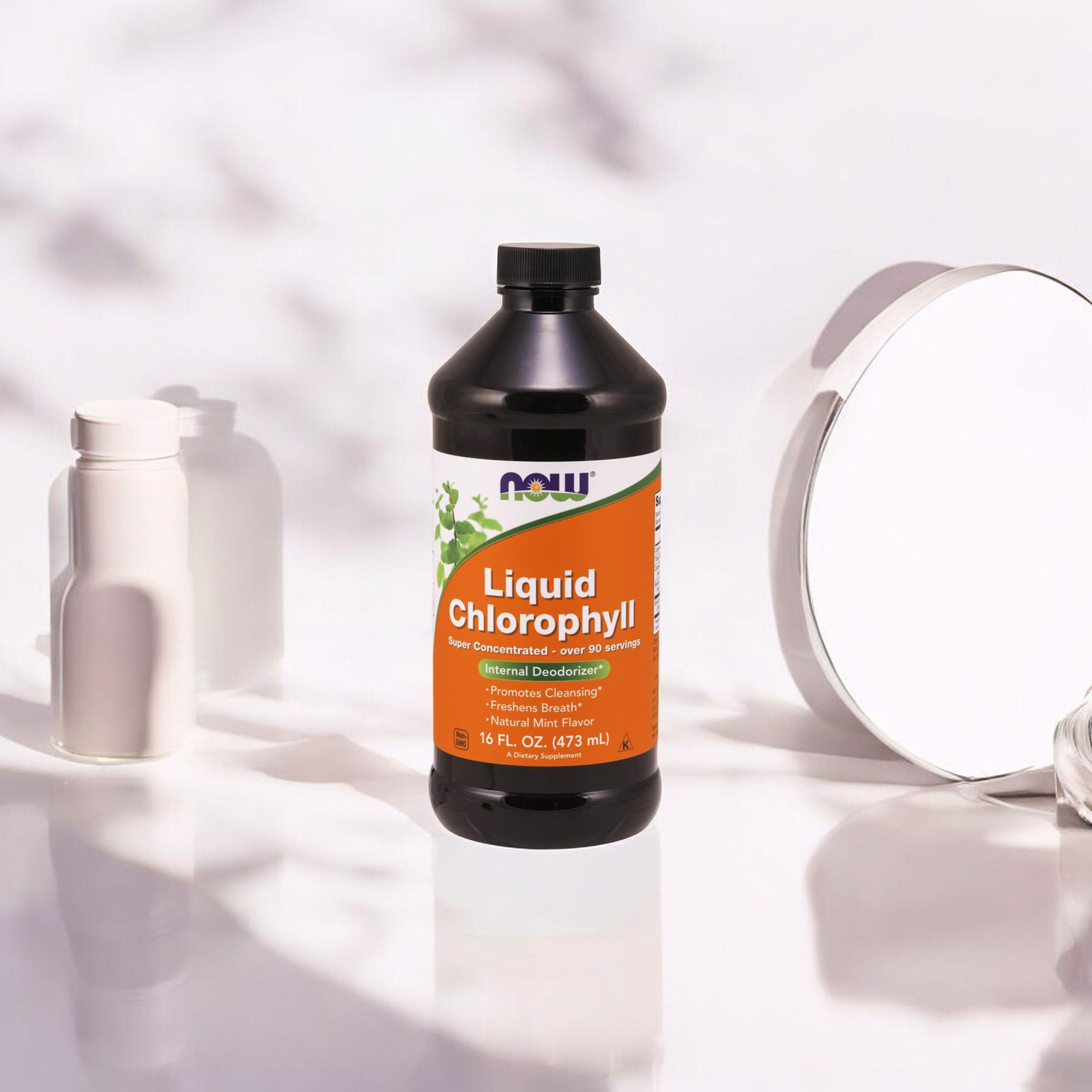 NOW Liquid Chlorophyll - 2x 473ml - Chlorofil w płynie